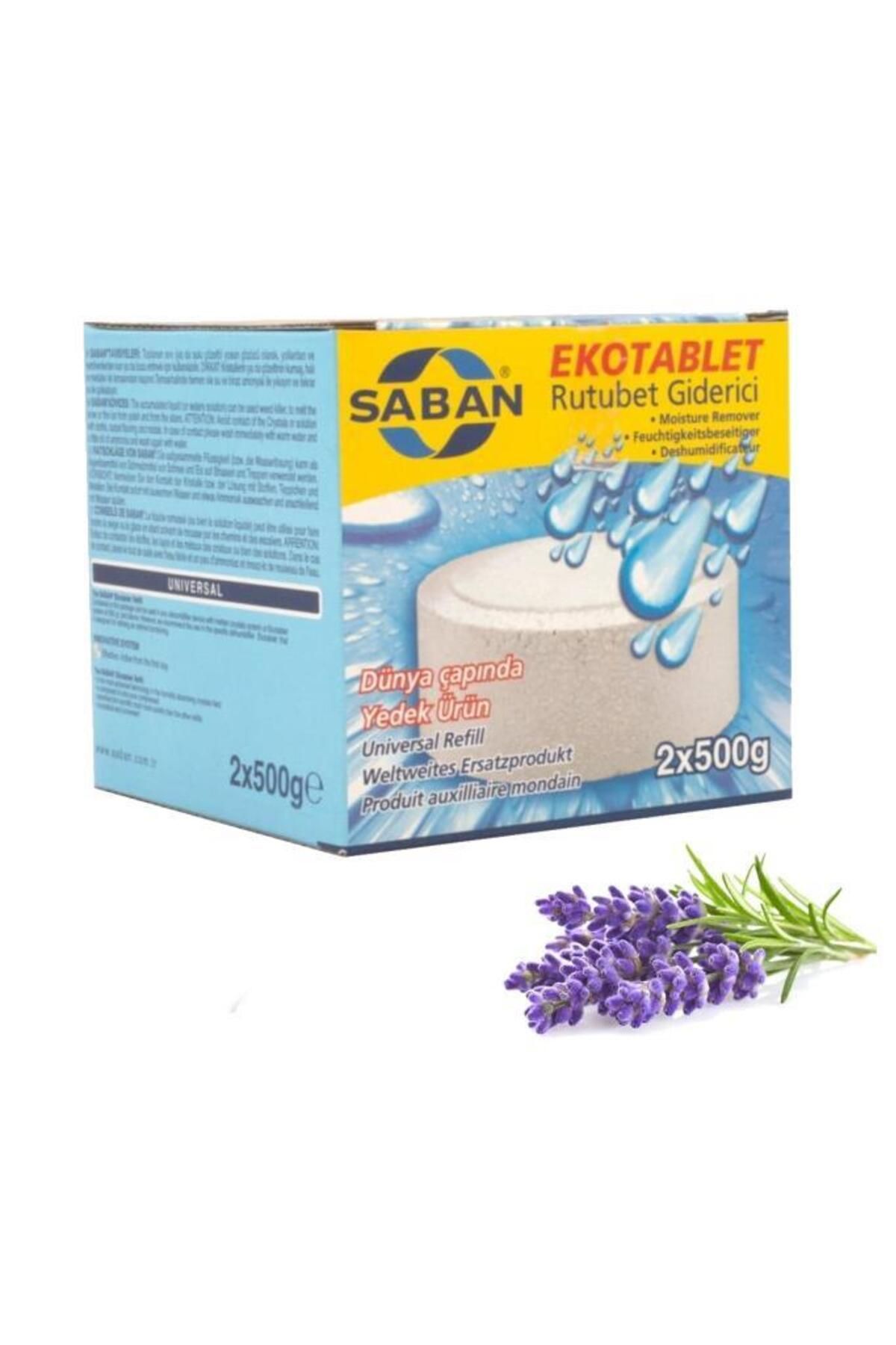 Saban 2x500 gr Rutubet Giderici Nem Alıcı Yedek Tablet Lavanta Kokulu