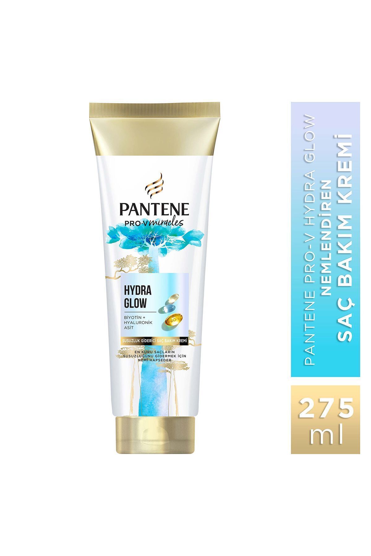 Pantene PRO-V MIRACLES Hydra Glow Nemlendirici Saç Bakım Kremi Kuru Saçlar için 275ML