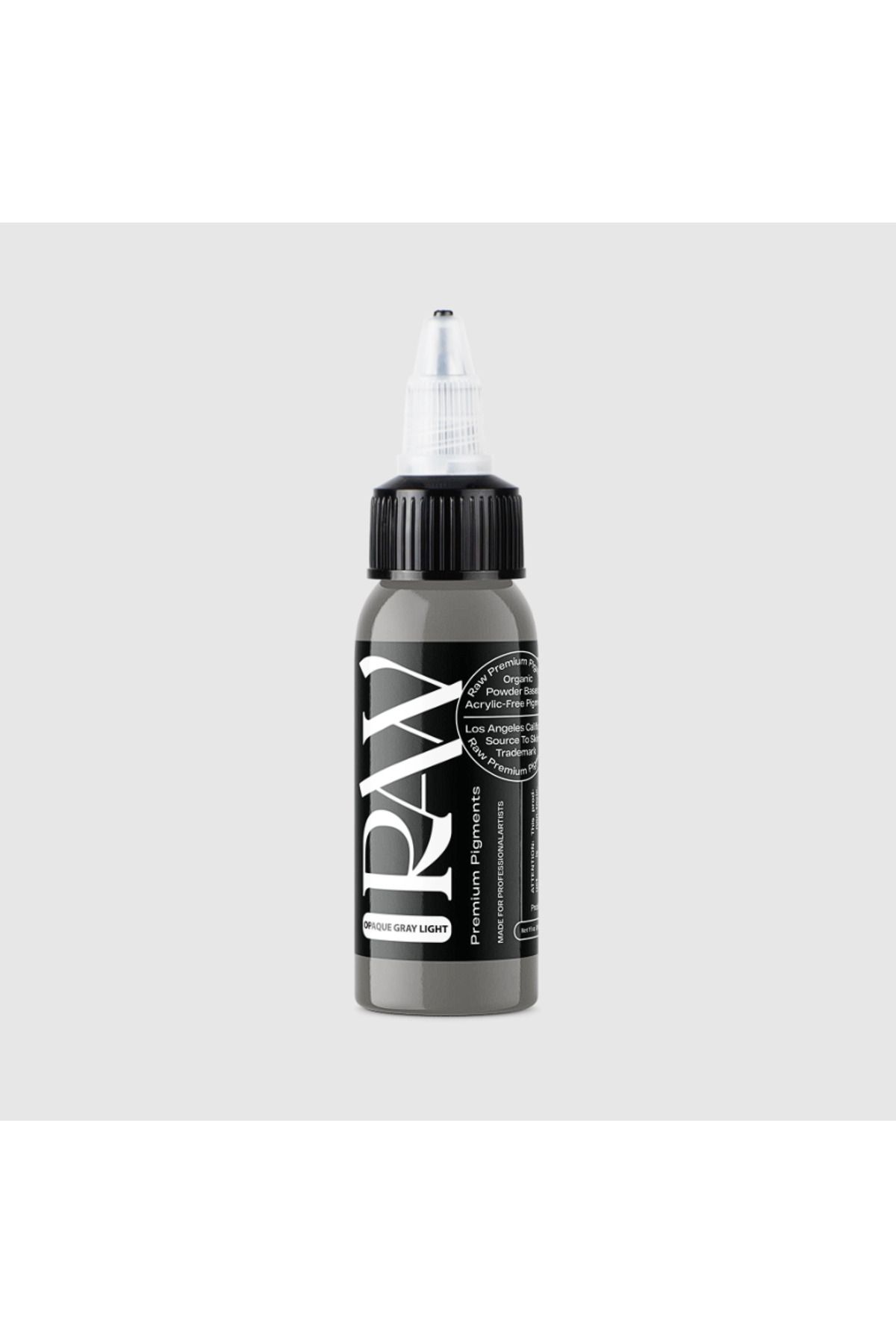 RAW Pigments Opaque Gray Light 1 oz 30 ml Açık Gri Dövme Boyası