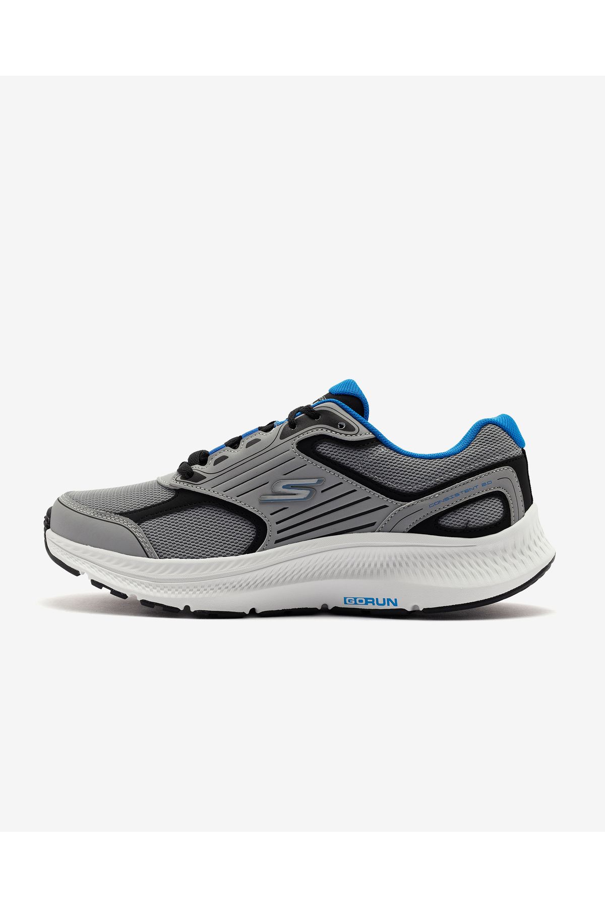 Skechers Go Run Consistent 2.0 Erkek Gri Koşu Ayakkabısı 220866 Gybk
