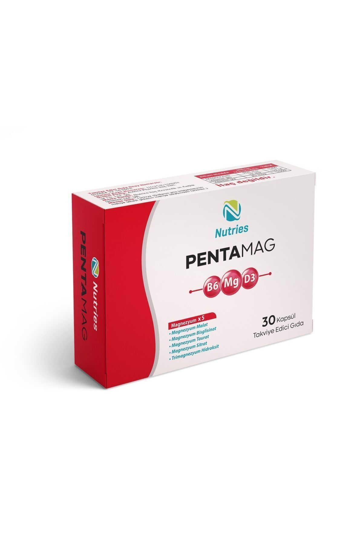 Nutries PentaMag 30 Kapsül