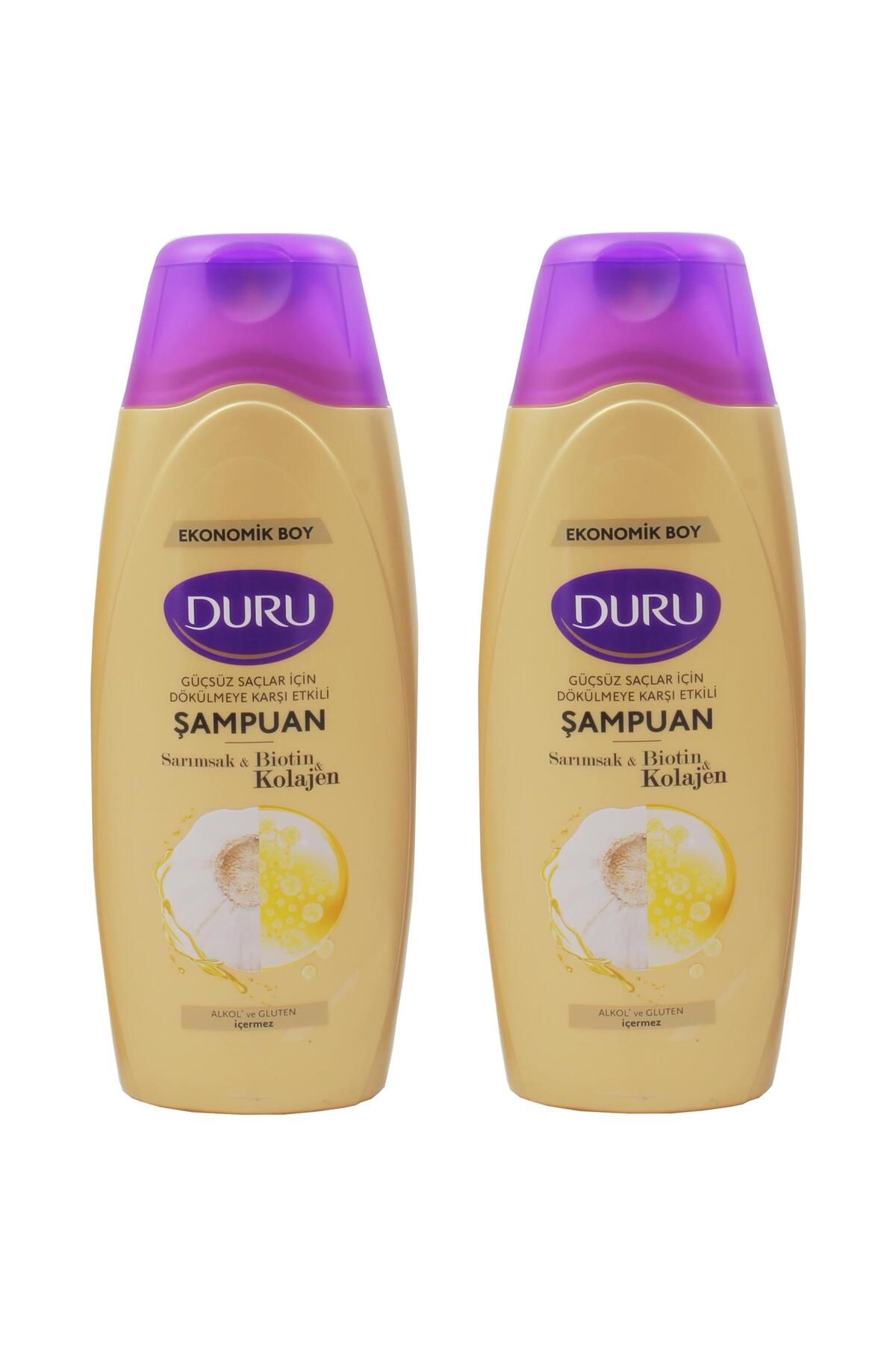 Duru Sarımsak Biotin Kolajen Şaç Dökülmesine Karşı Şampuan 700 ml 2 Adet