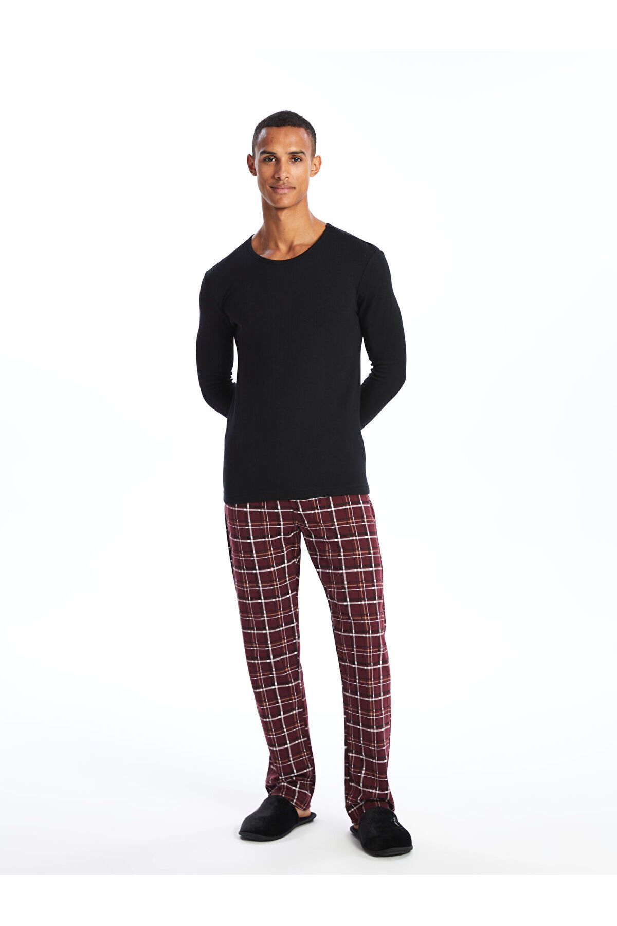 LC Waikiki Lcwk Standart Kalıp Ekose Erkek Pijama Alt