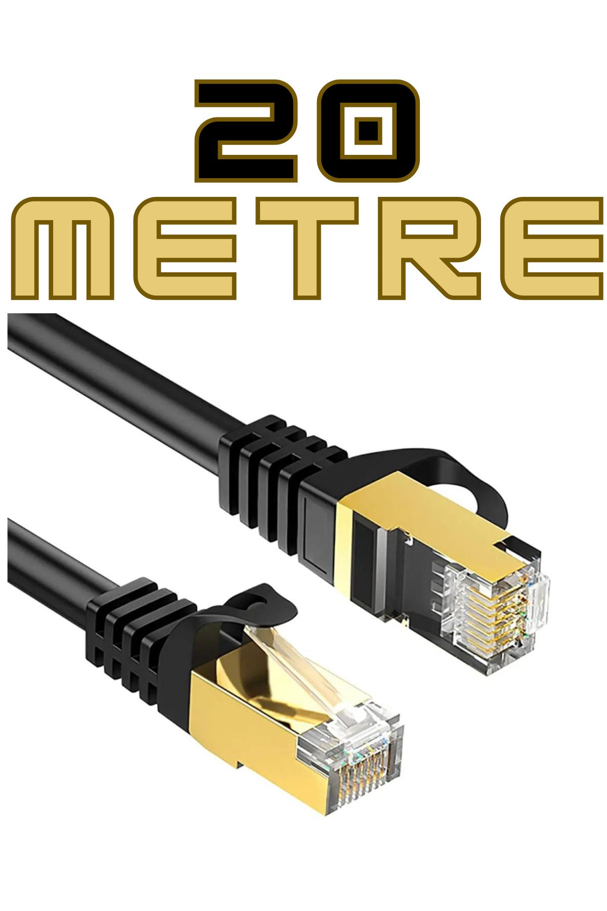 harry 20 Metre Cat7 Ethernet Rj45 Modem Internet Kablosu 10gbps 1000mhz 26 Awg 20Mt