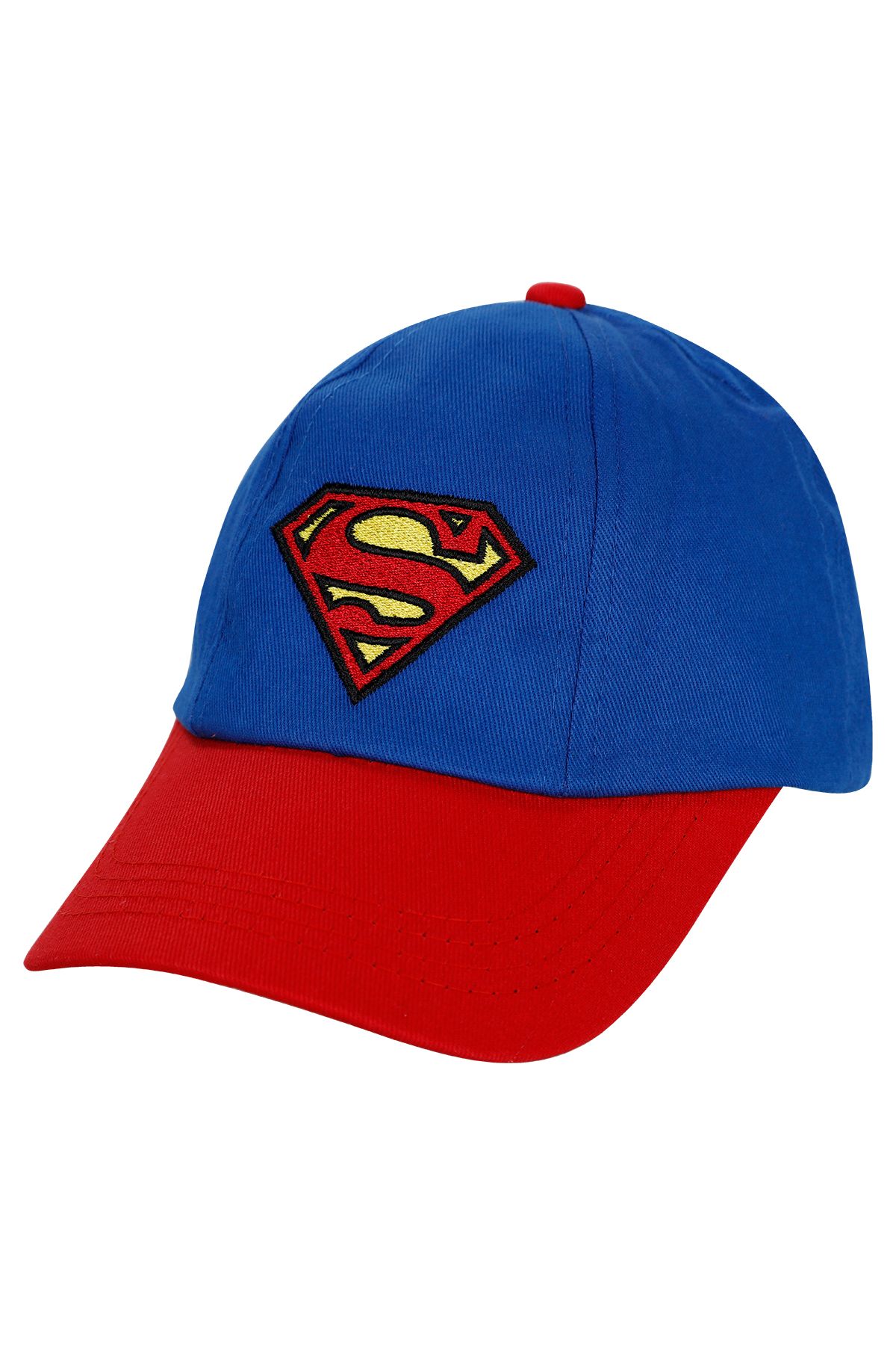 Superman Süperman Erkek Çocuk Kep Şapka 6-9 Yaş Mavi
