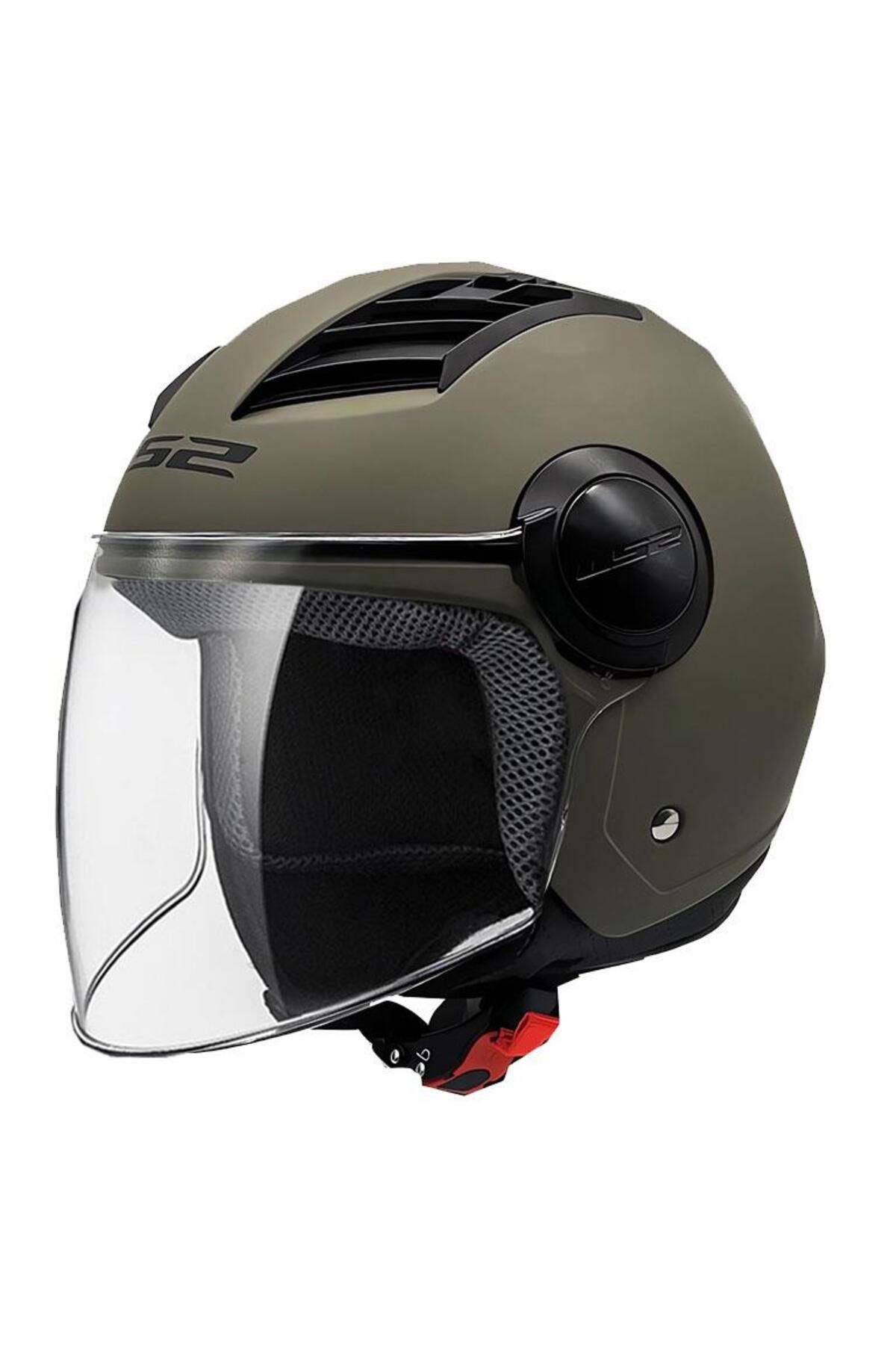 LS2 AİR FLOW MAT KUM RENGİ YARIM KASK