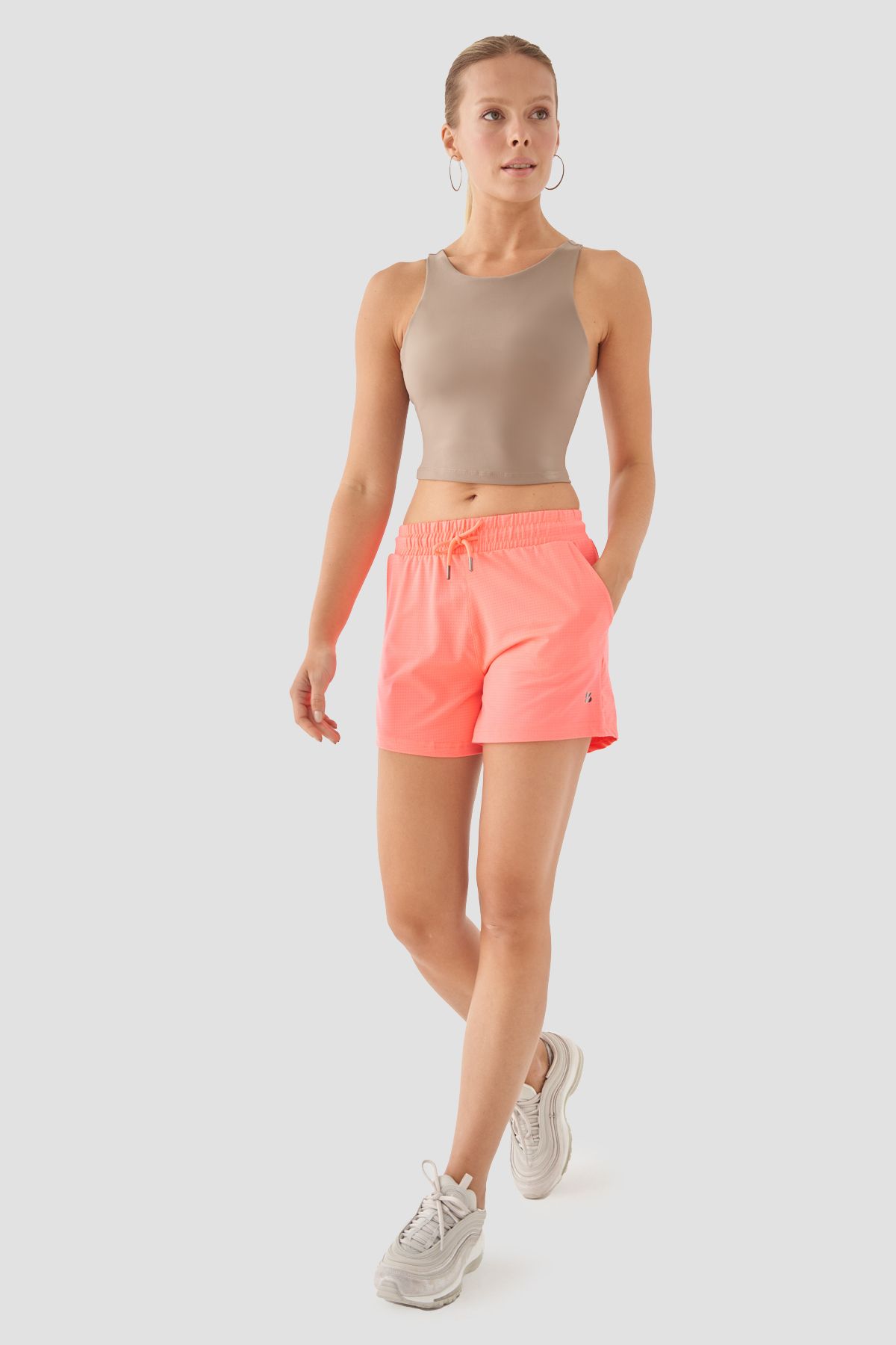 Superstacy Caro Kadın File Spor Neon Pembe Şort