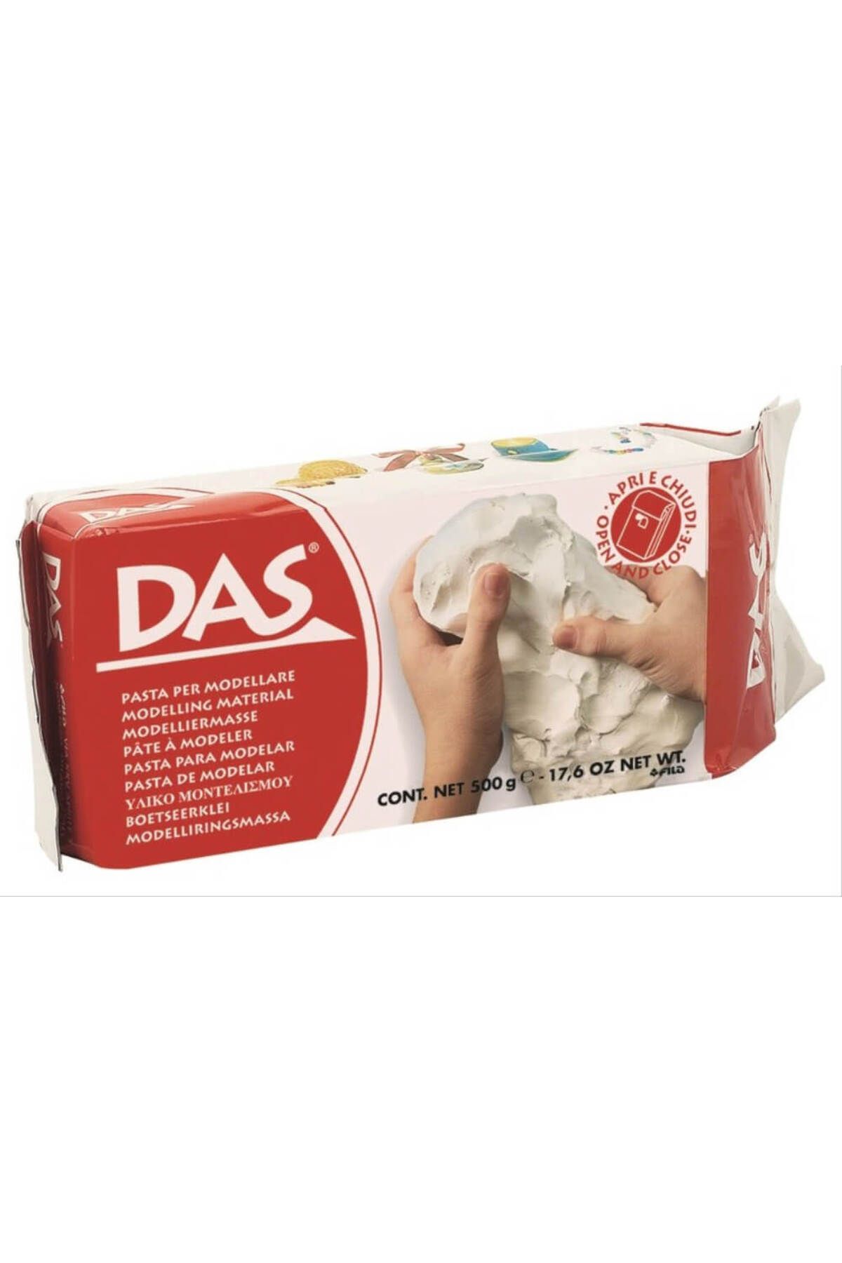 Das Seramik Hamuru, Beyaz Renk 500gr.