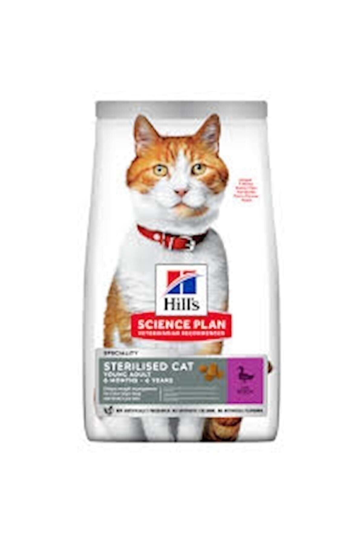 Hill's SCIENCE PLAN Ördekli Kısırlaştırılmış Yetişkin Kedi Maması 3 Kg