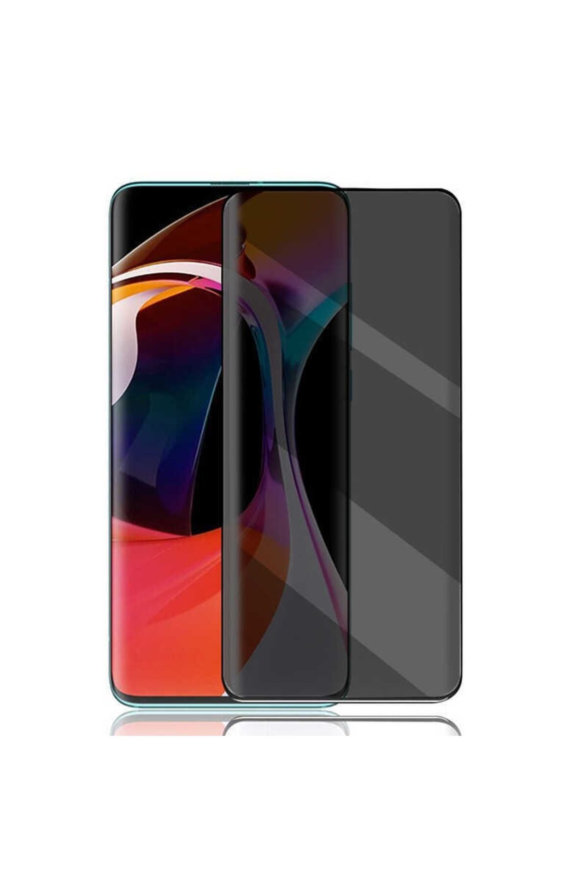 Fibaks Xiaomi Mi 9t Uyumlu Tam Kapatan Hayalet Ekran Koruyucu Gizli Cam
