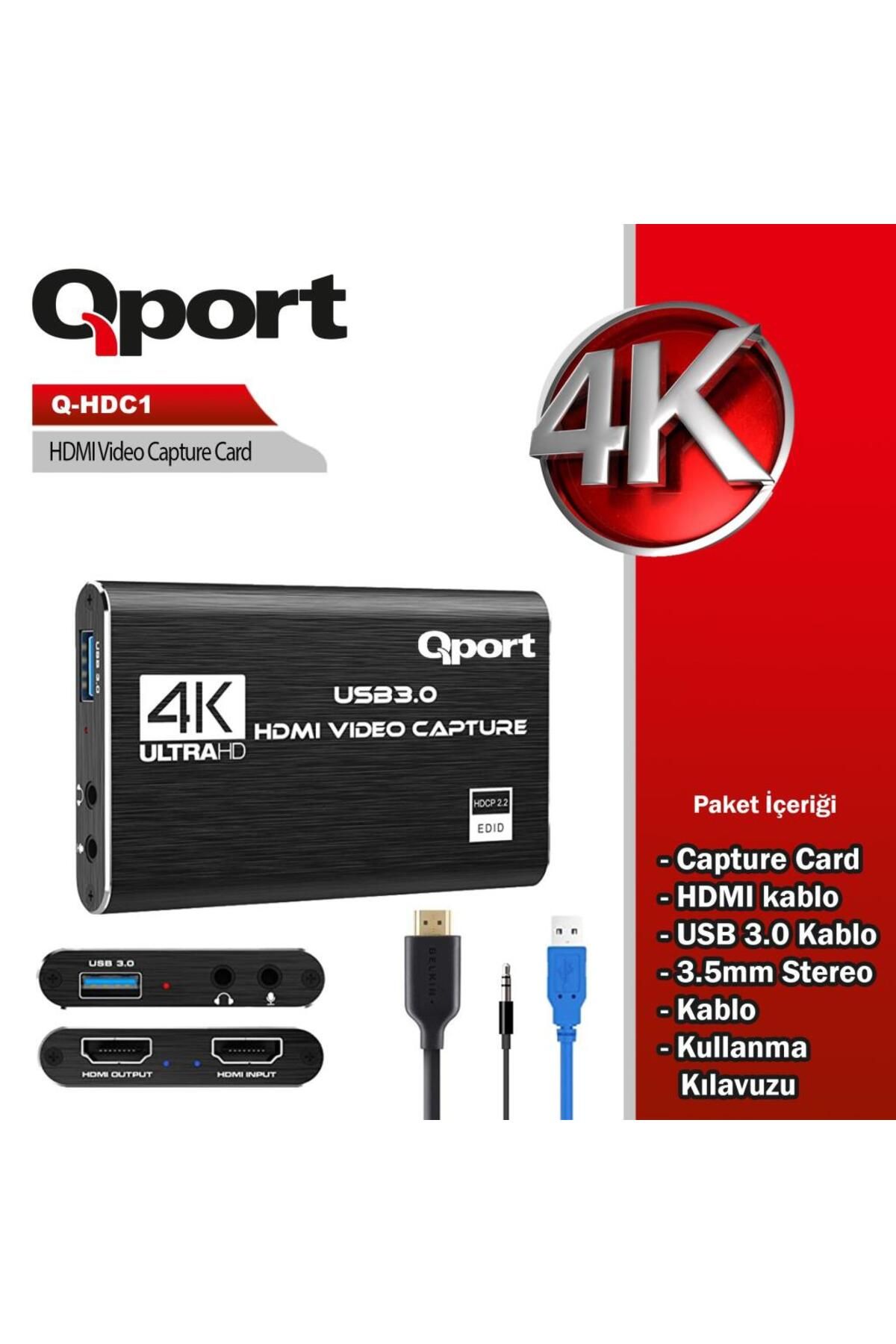 Qport Q-hdc1 Usb3.0 Hdmı Video Capture Kart