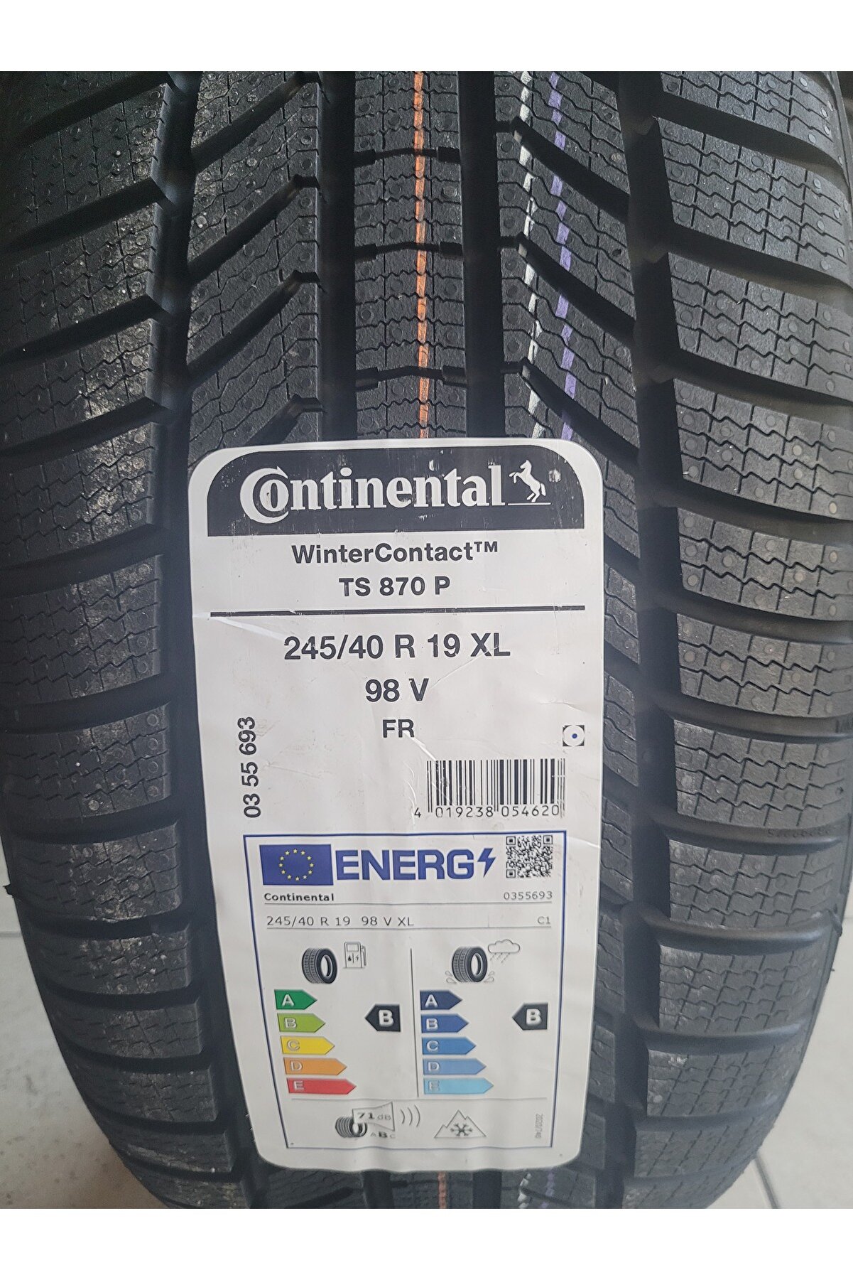 245/40R19 Winter Contact TS870P 98V XL Set Olarak (4 ADET) 2024 Üretim