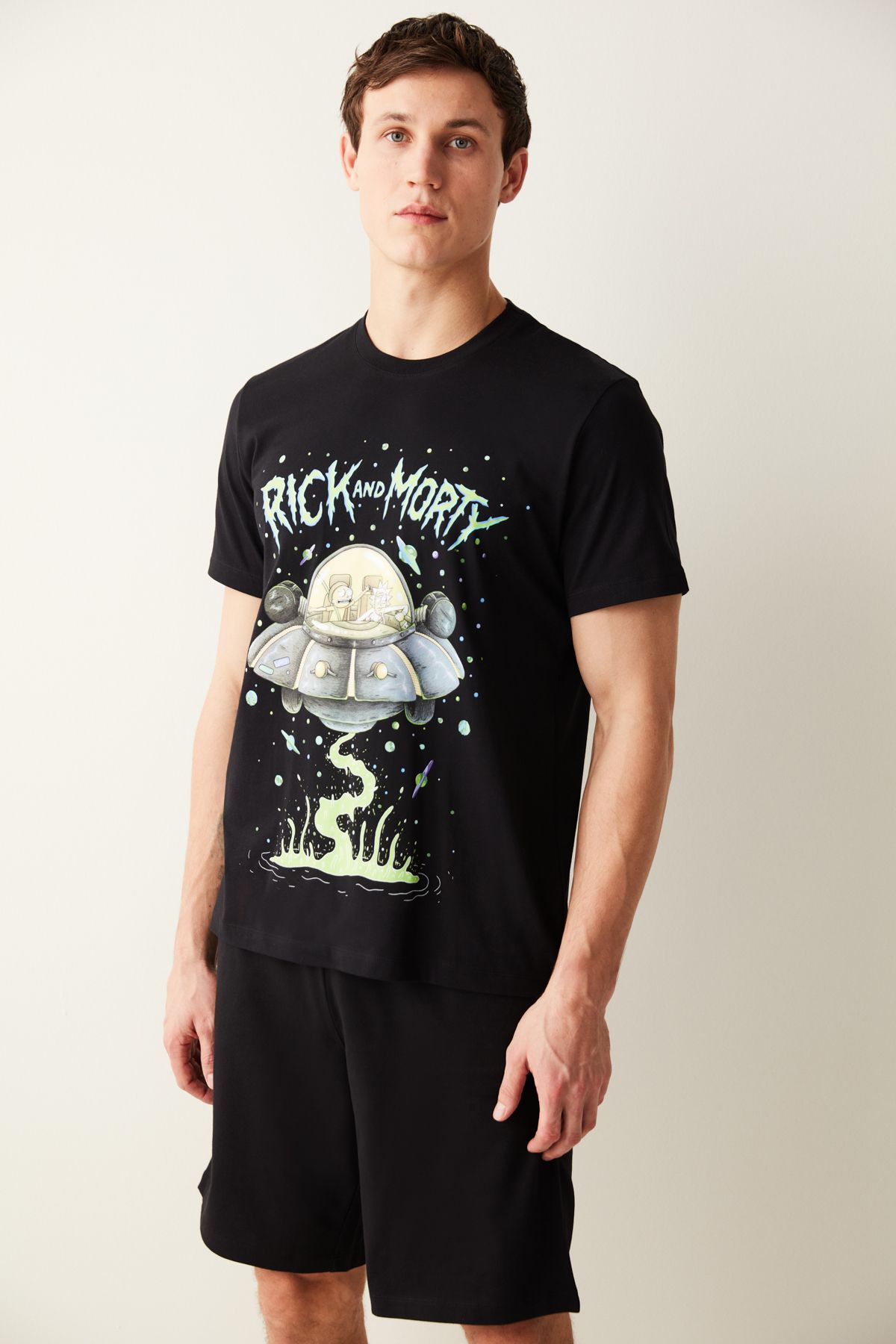 Penti Rick And Morty Tişört Şort Pijama Takımı