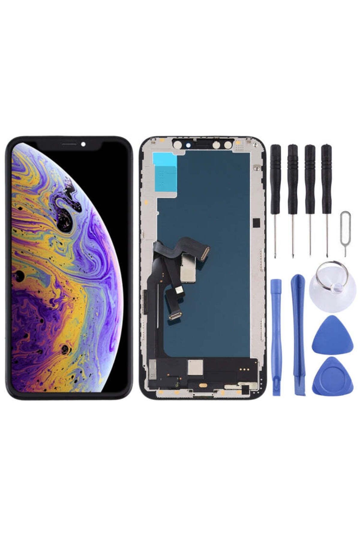 indirimplus iPhone XS LCD Ekran +Tr Seti Siyah