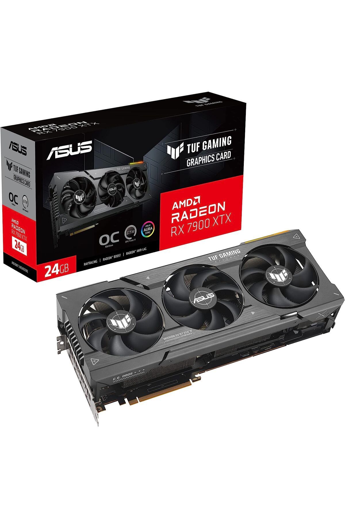 NcK Radeon Tuf Rx 7900 Xtx O24g Gaming 24 Gb Gddr6 384 Bit 2525 Mhz Oc Hdmı 3 X Dp Rgb Ekran Kartı