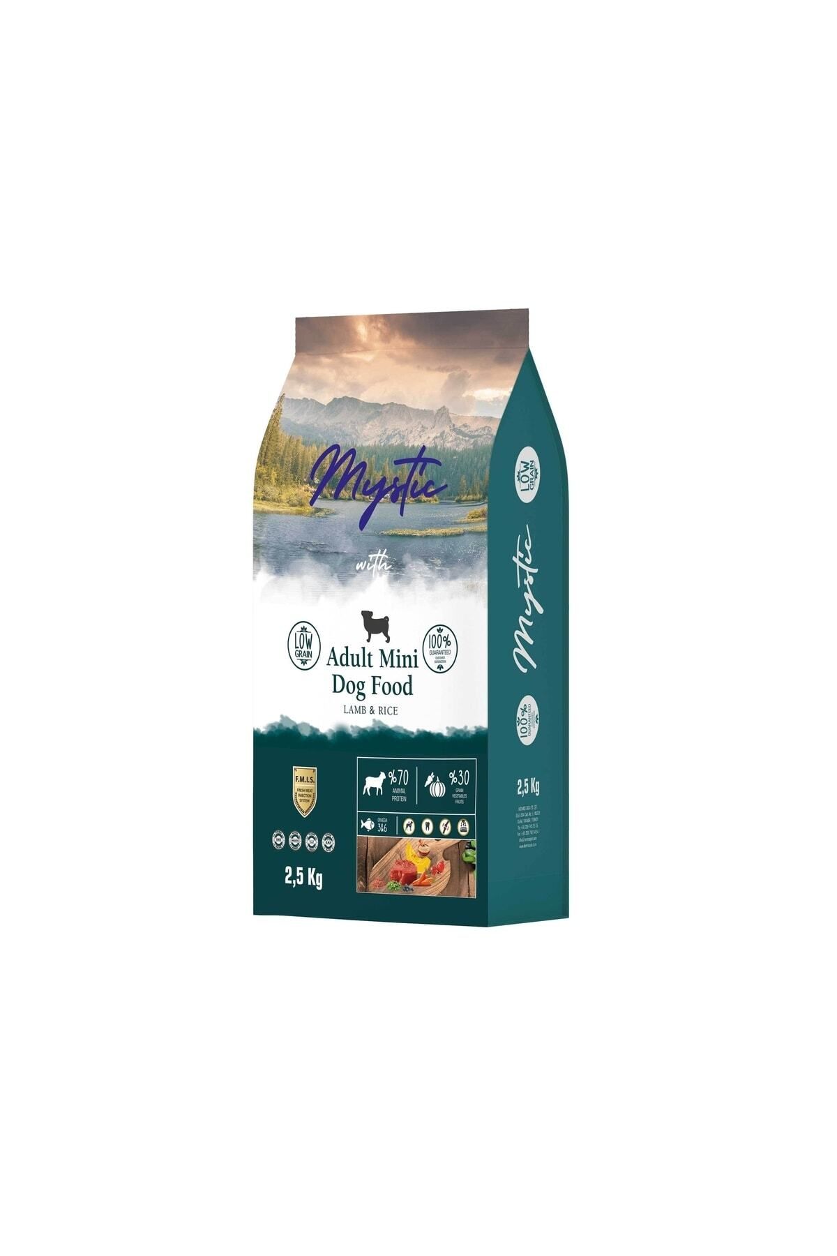 Mystic Yetişkin Köpek Maması Az Tahıllı Mini Orta Kuzulu 2,5 Kg