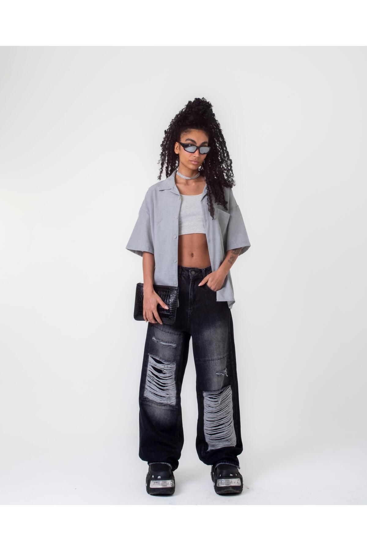 HAİHOLA Slish Viron Black Jean