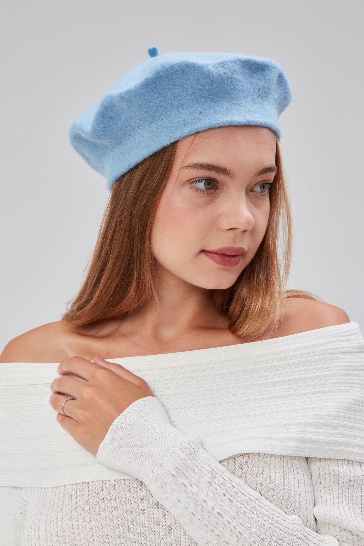 derikem Kep Kadın Sanatçı Ressam Şapkası Klasik Fransız Bere Moda  Sanatçı Şapkası Bere Keçe Fransız Şapka