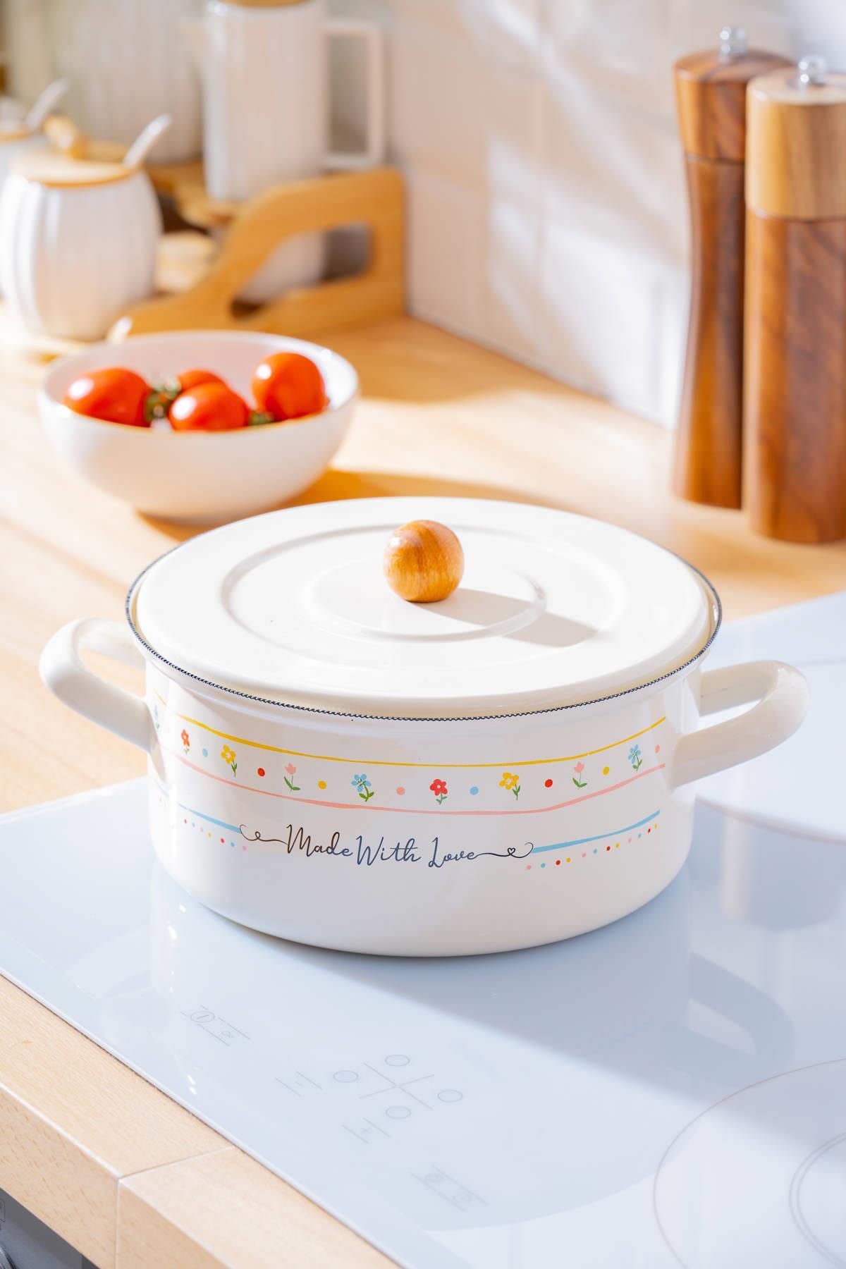 ACAR Made With Love Emaye Tencere - 20 cm