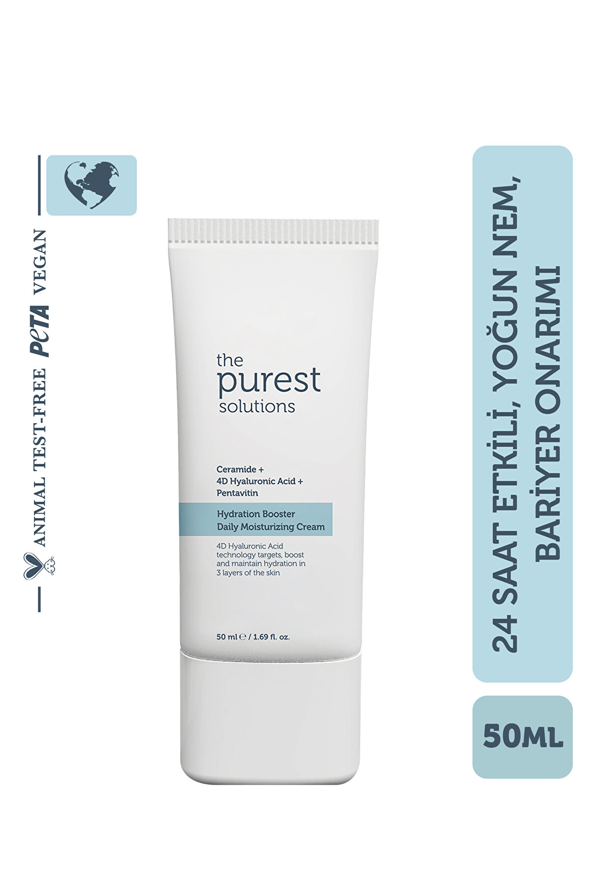 The Purest Solutions 24 Saat Etkili Günlük Yoğun Nemlendirici Kremi 50 ml