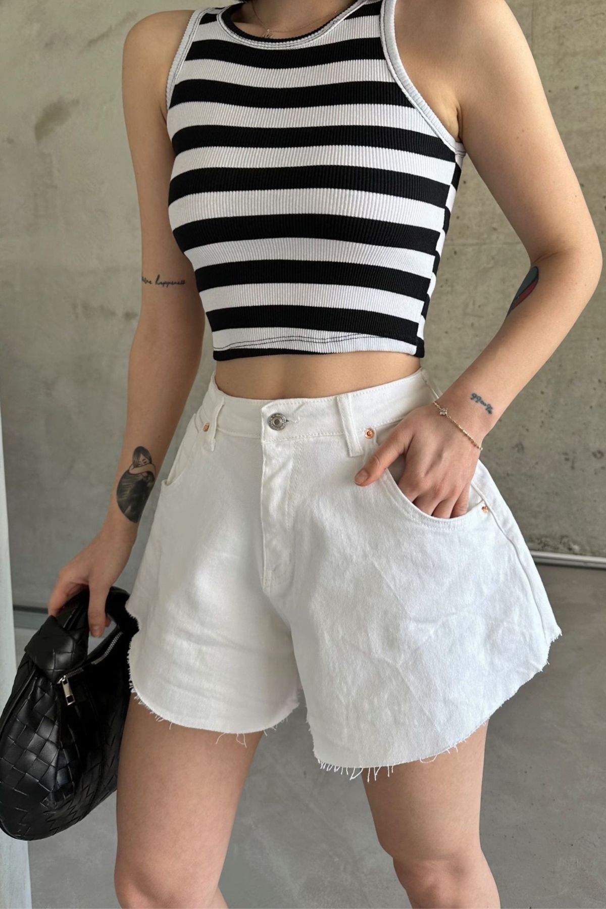Ded COLLECTION Kadın Kısa Kot Şort