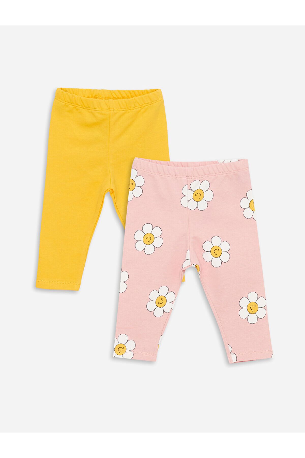 LC Waikiki Lcwk Beli Lastikli Basic Kız Bebek Tayt 2'li