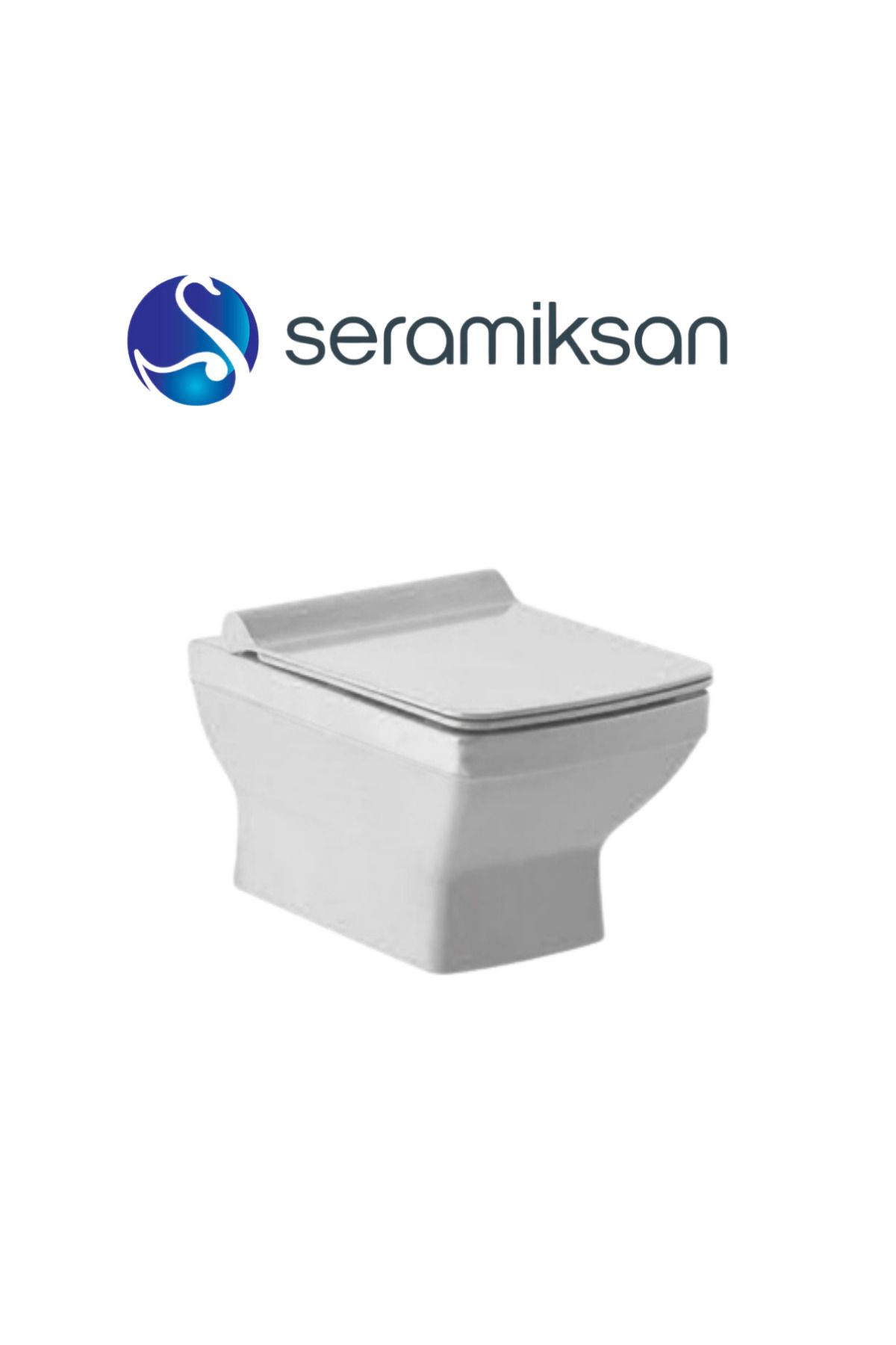 Seramiksan Silva Kanallı Asma Klozet A041040h, Yavaş Kapak