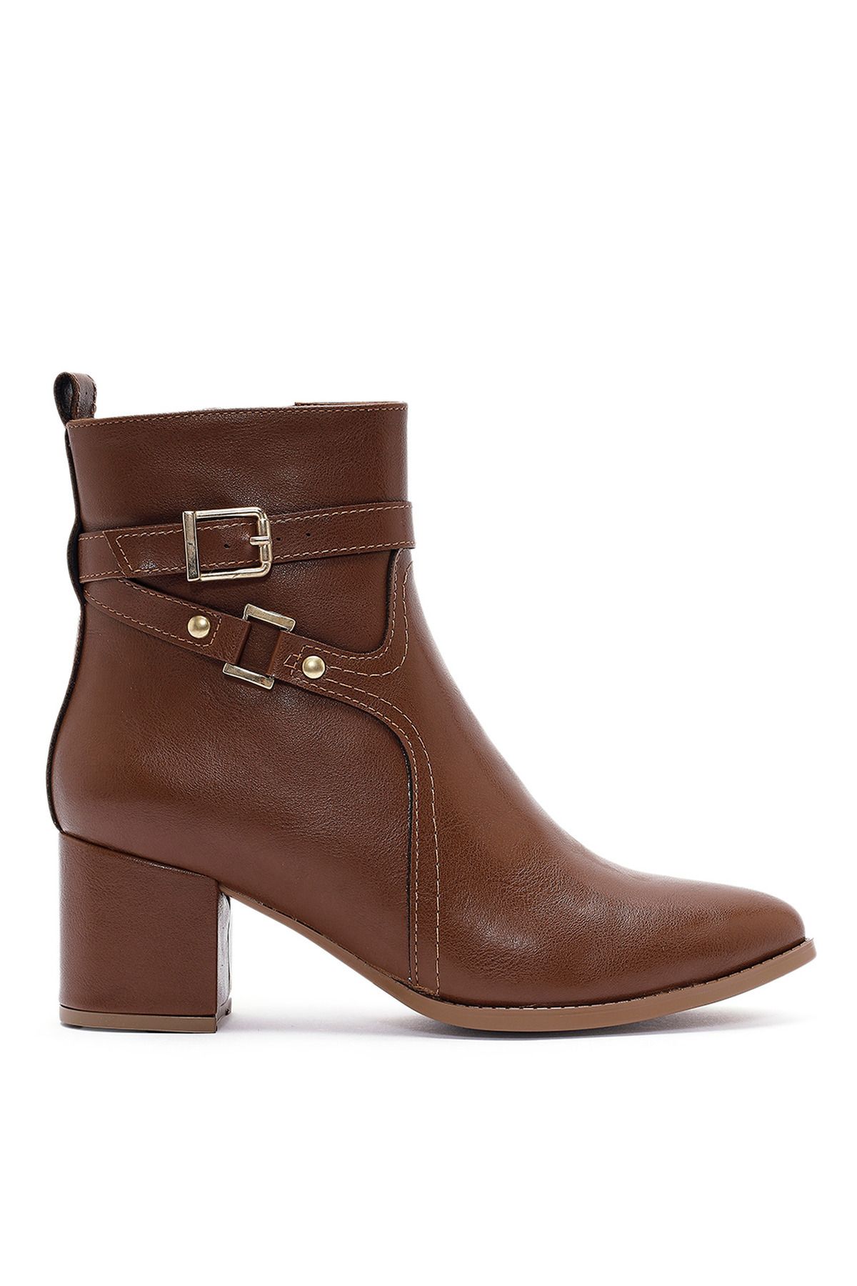 Sole Sisters Topuklu Bot Taba - ATALAYA