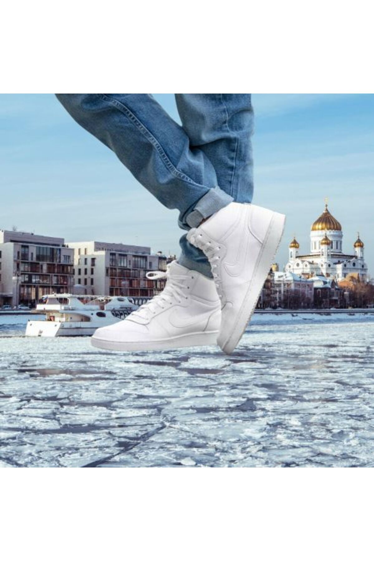 Nike Ebernon Mid Kadın Günlük Ayakkabı Aq1778-100