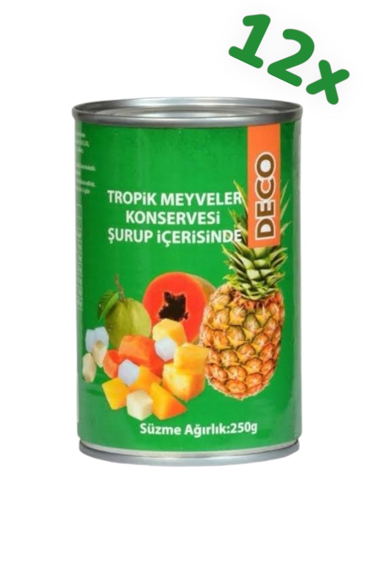 DECO Tropik Meyveler Konservesi Şurup İçerisinde 425 gr 12 Adet