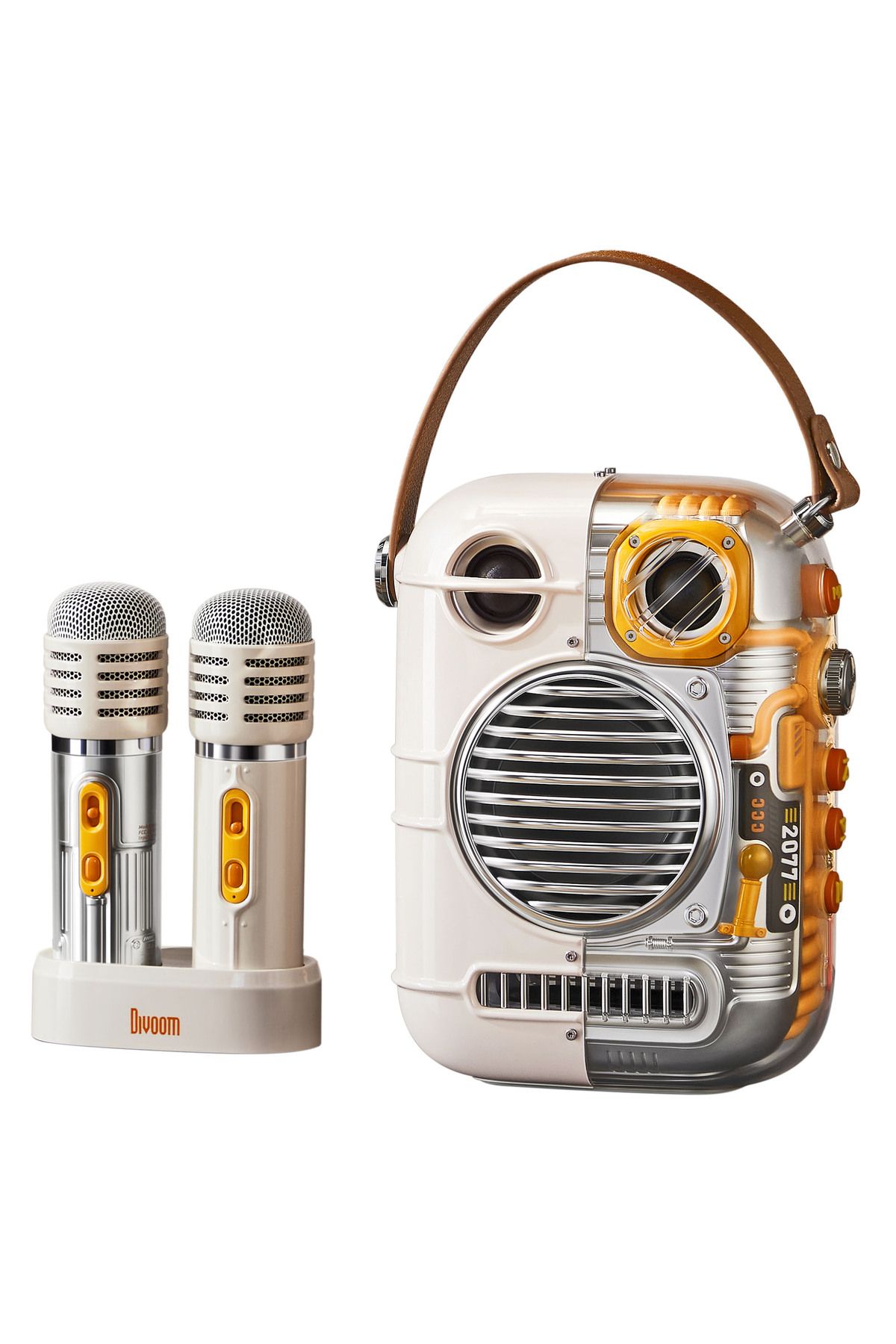 Divoom Spark Pro Çift Karaoke Mikrofonlu 80w Bluetooth hoparlör