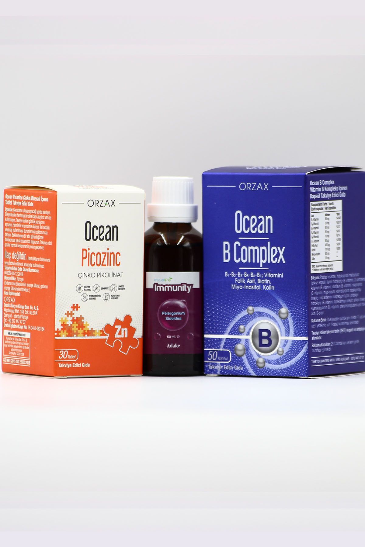 Ocean Picozinc, Ocean B Complex ve Estellife Immunity Paketi