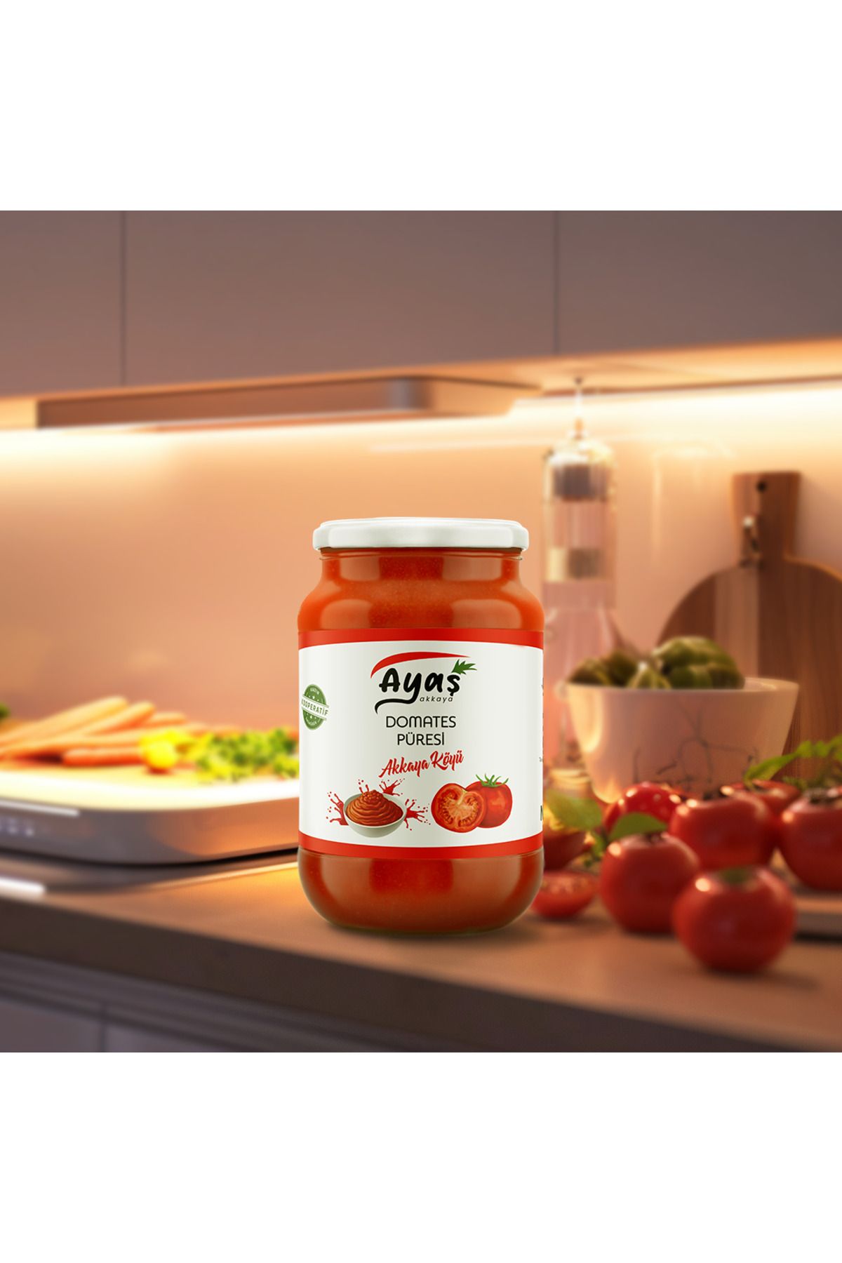 Ayaş Akkaya Kooperatifi Ayaş Akkaya Domates Püresi 600 G
