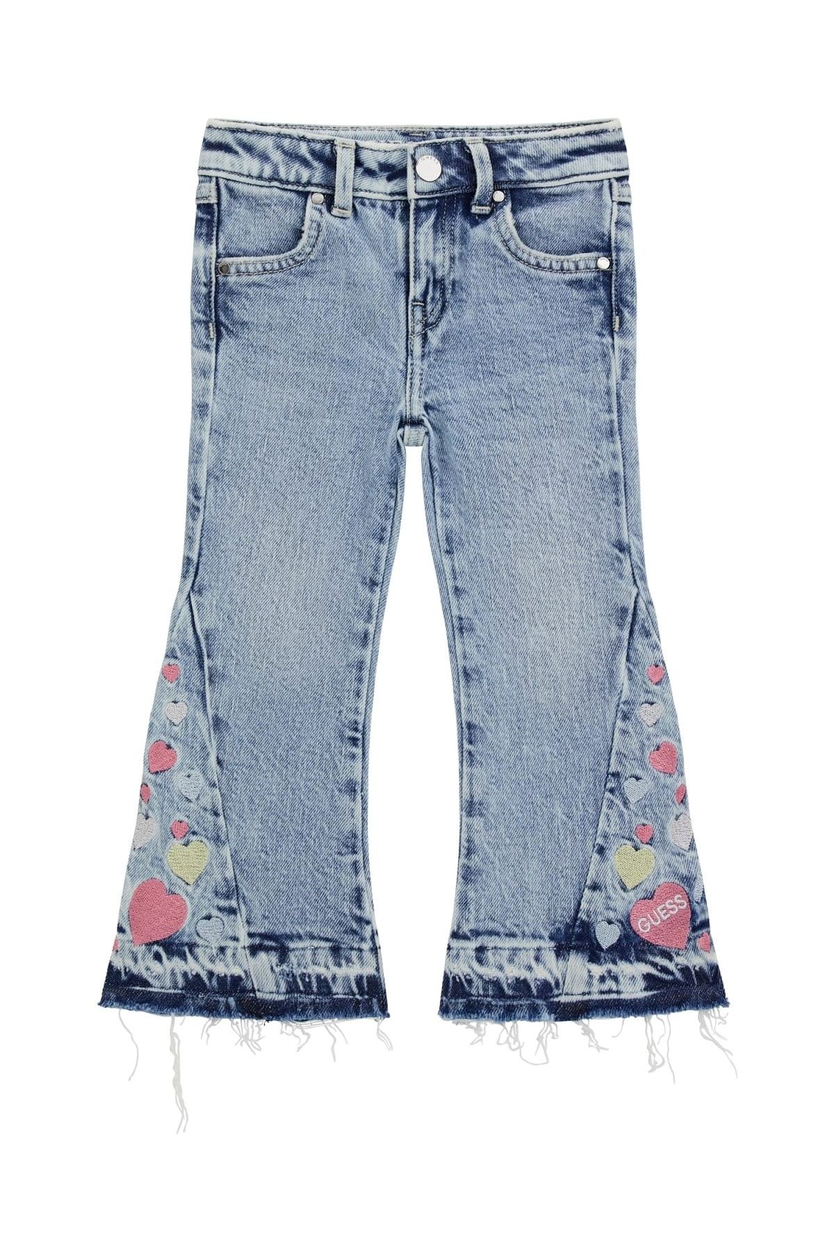 Guess STR DENIM FLARE W/EM