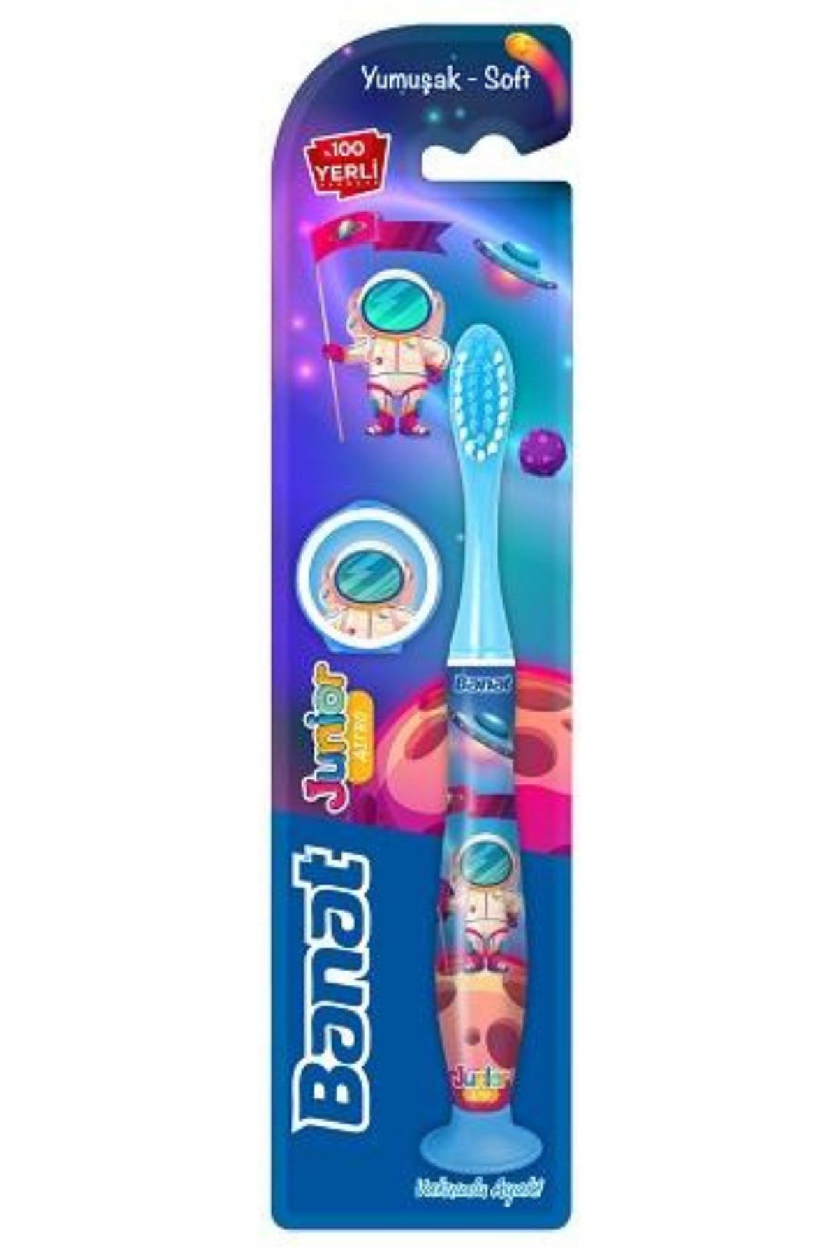 Banat Junior Astro Çocuk Diş Fırçası  Vakumlu Ayak