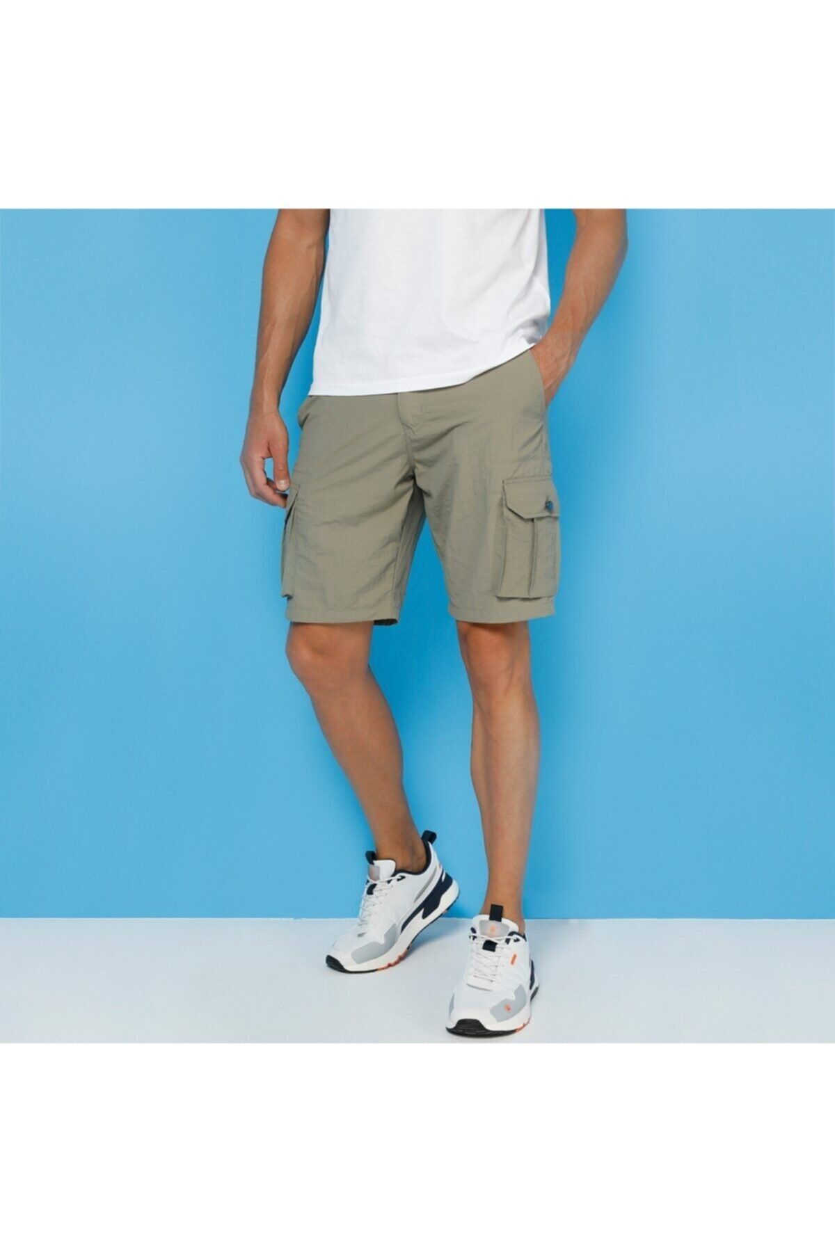 Lumberjack Sn525 Hector Cargo Short Bej Erkek Şort