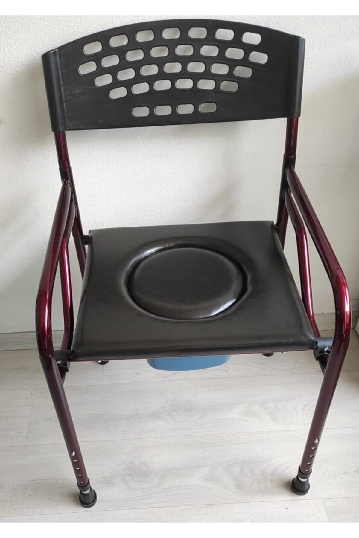 MEDİWAYS Deri Döşemeli Hasta Tuvaleti Klozeti Sandalyesi