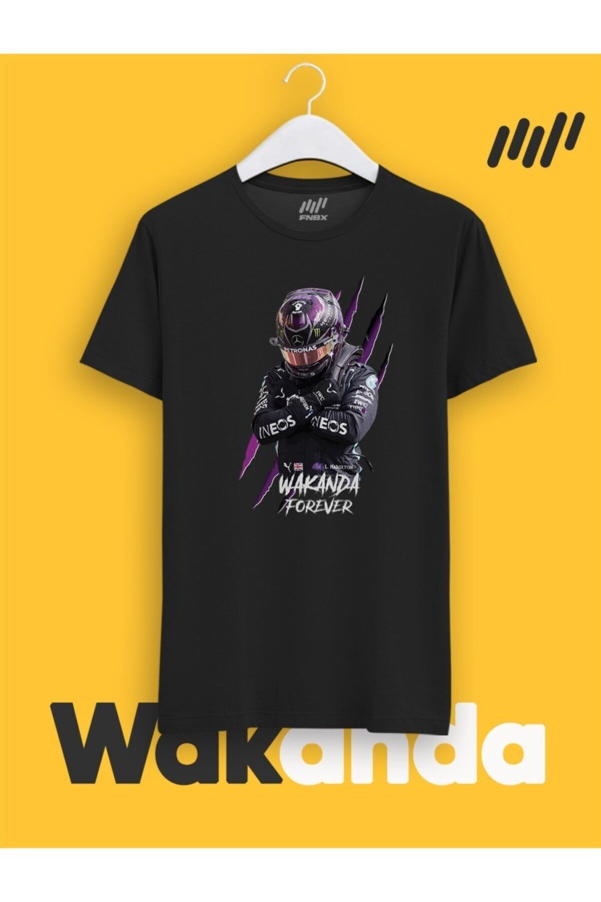 FANBOX SHOP Lewis Hamilton Wakanda Forever T-shirt