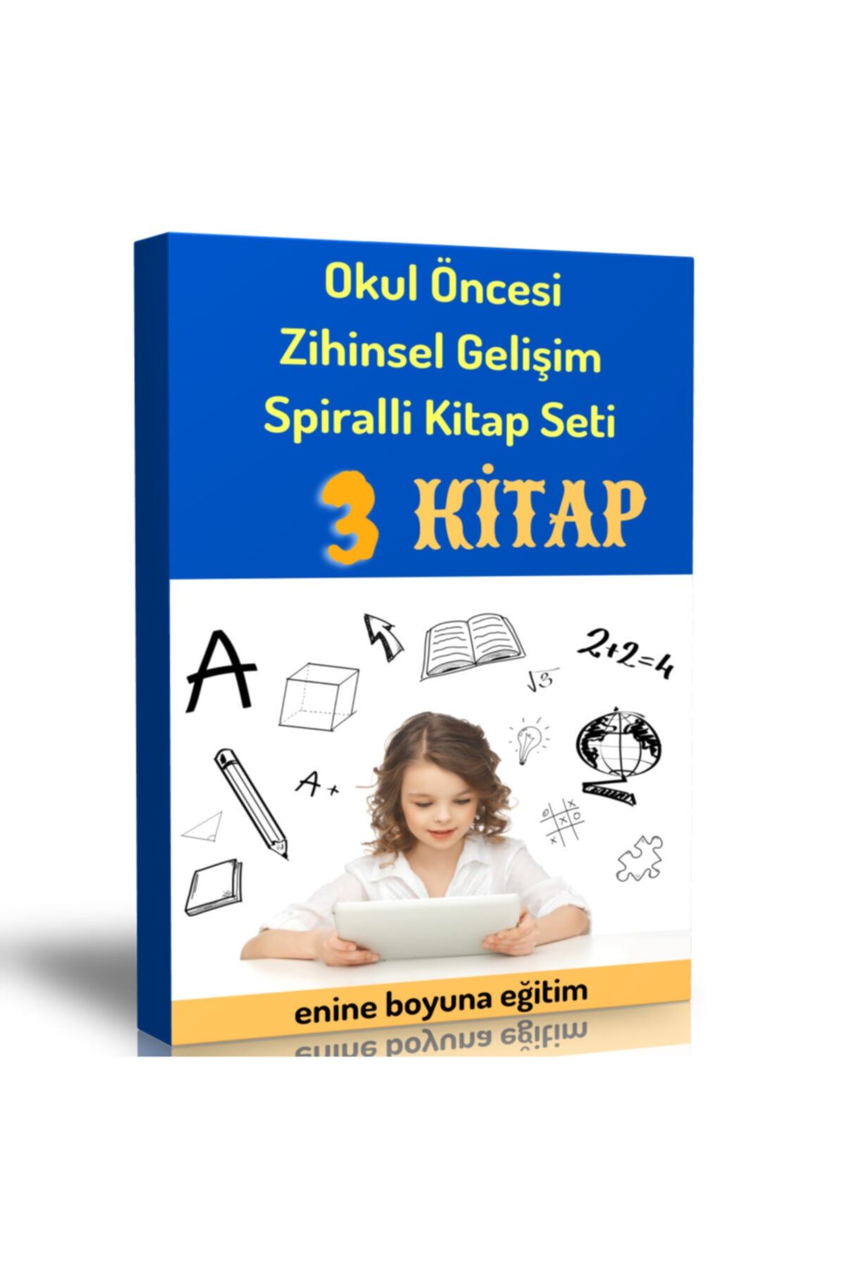 Enine Boyuna Eğitim Okul Öncesi Zihinsel Gelişim Spiralli Kitap Seti (3 Spiralli Kitap)