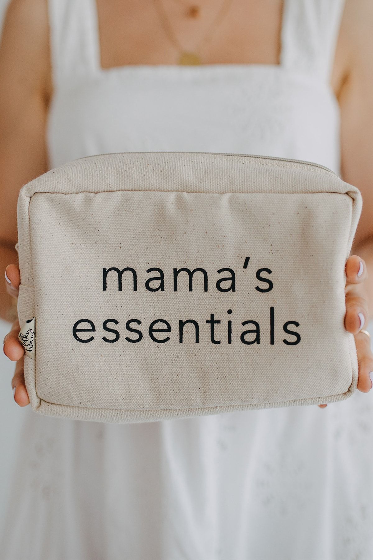 Milky Way Design Mama's Essentials Organizer Çok Amaçlı Kanvas Çanta / Makyaj Çantası / Bebek Bakım Çantası