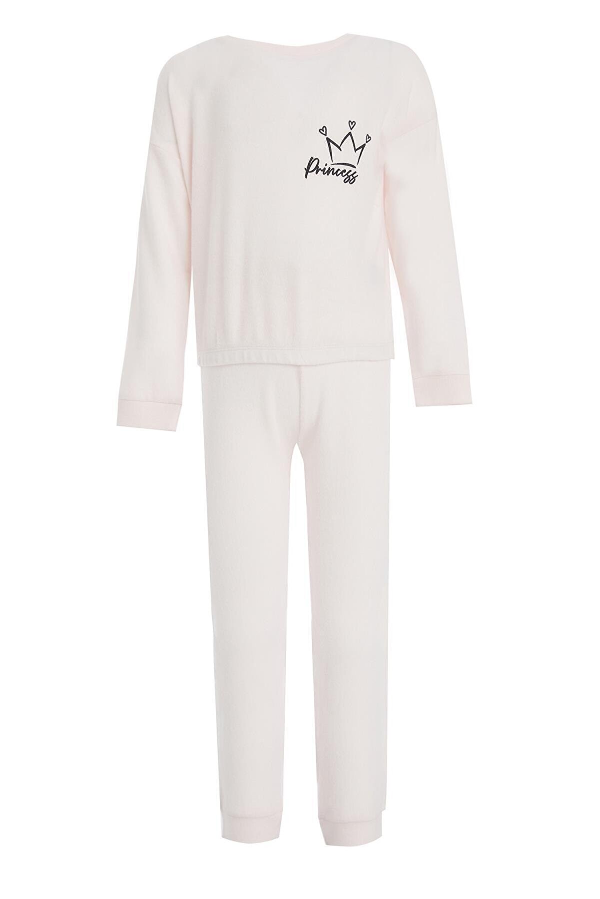 Defacto Kız Çocuk Regular Fit Uzun Kollu Pijama Takımı