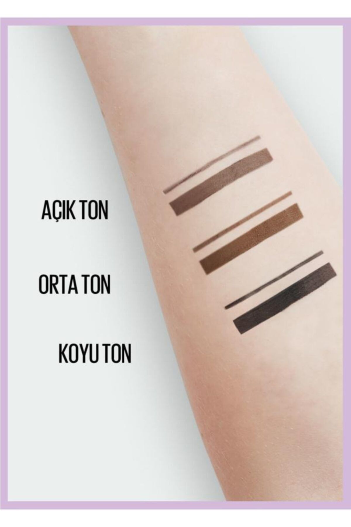 Express Brow Satin Duo Çift Taraflı Kaş Kalemi - 02 Orta Ton_5