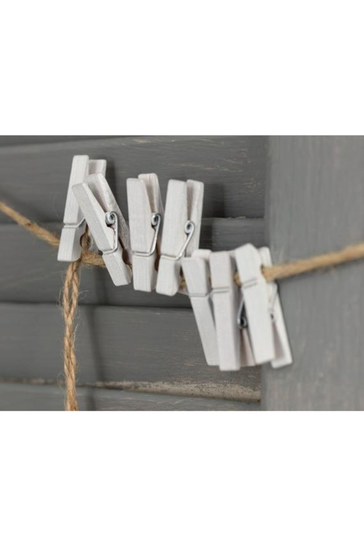 Lumenn Ahşap mandal beyaz renkli|Kaliteli 100 Adet 2,5 cm mini Ataç-Dekoratif Fotograf Askısı