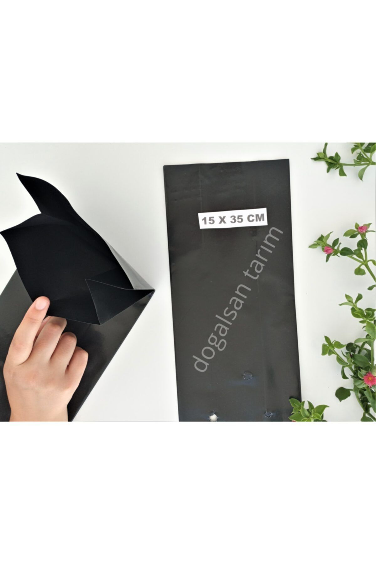 Doğalsan Tarım Fidan Poşeti 15x35 Cm 10 Adet Fide Poşeti Fide Torbası Fidan Torbası Fidan Tüpü
