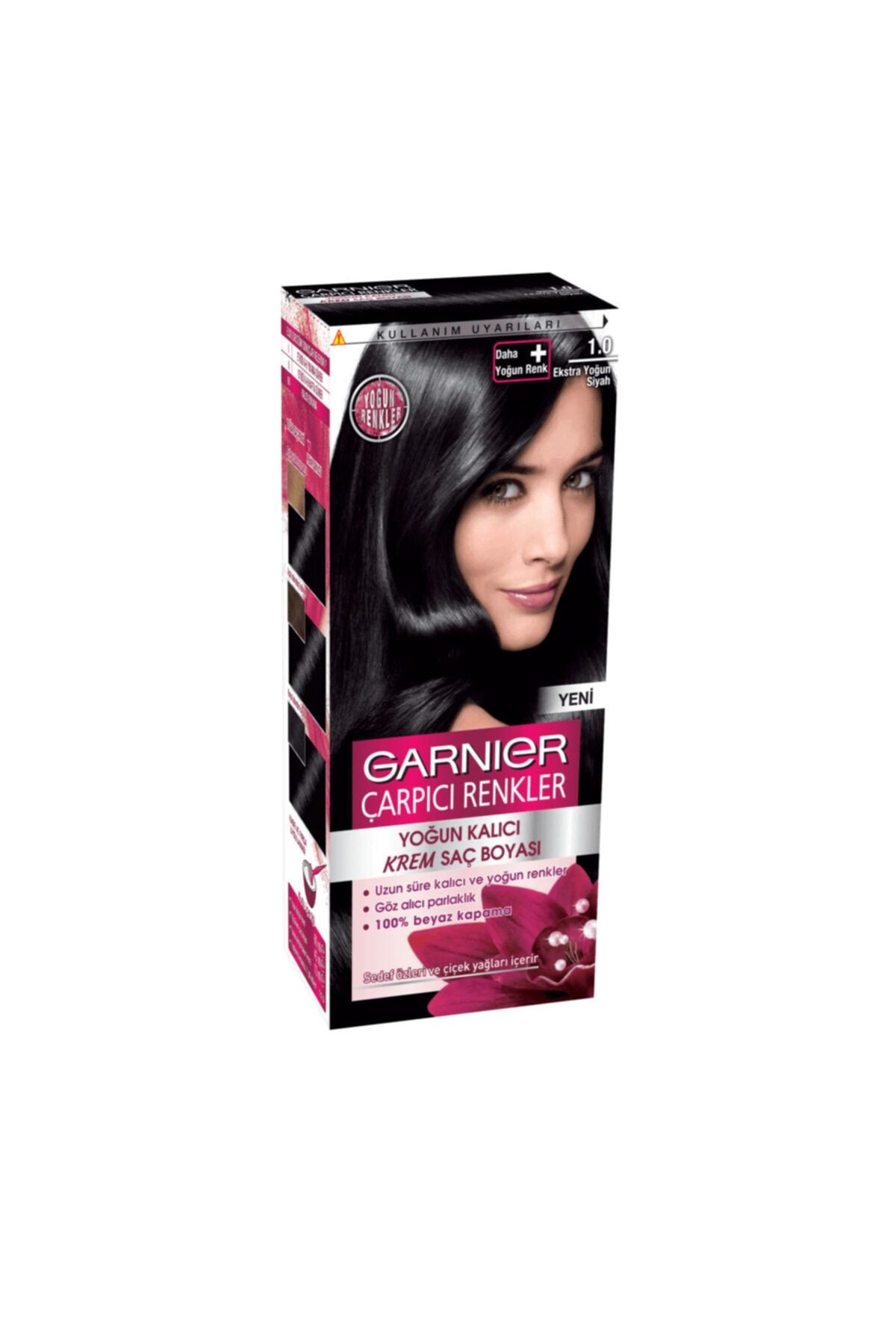 Garnier Ekstra Yoğun Siyah Çarpıcı Renkler Saç Boyası 1.0