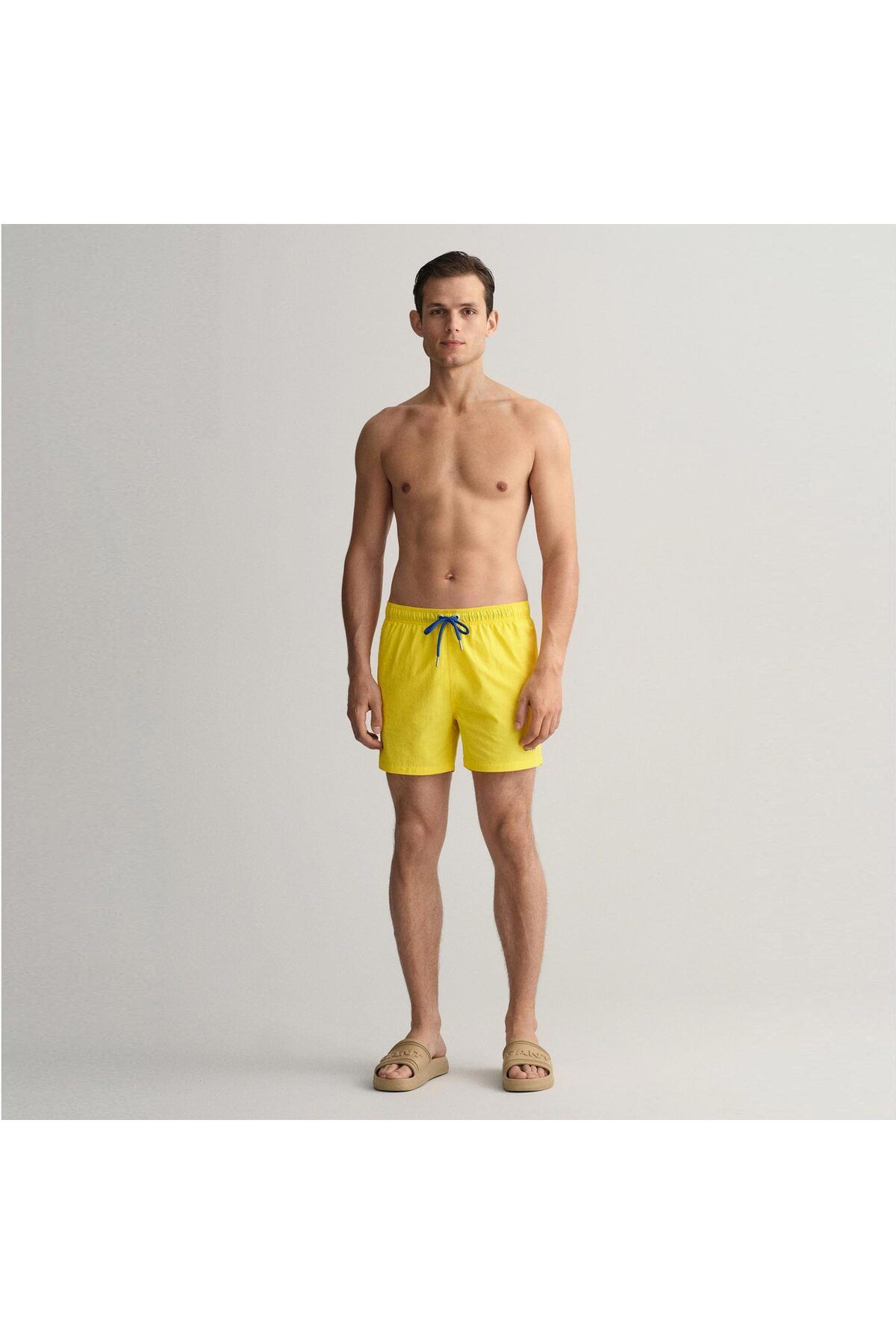 Gant Erkek Sarı Classic Fit Mayo Şort