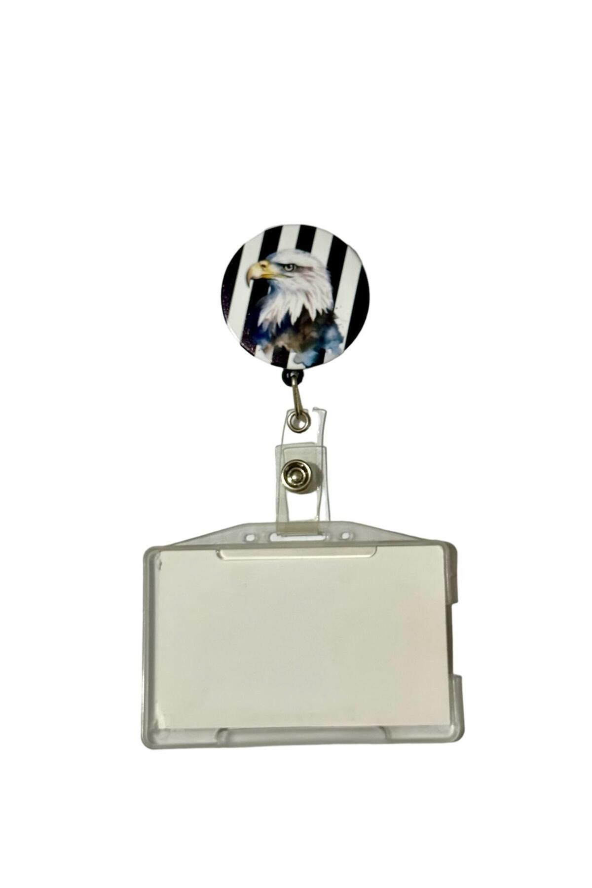 Sağlıkçı Shopping Kartal Temalı Metal Yoyo Kartlık Yoyo Yaka Kartlığı