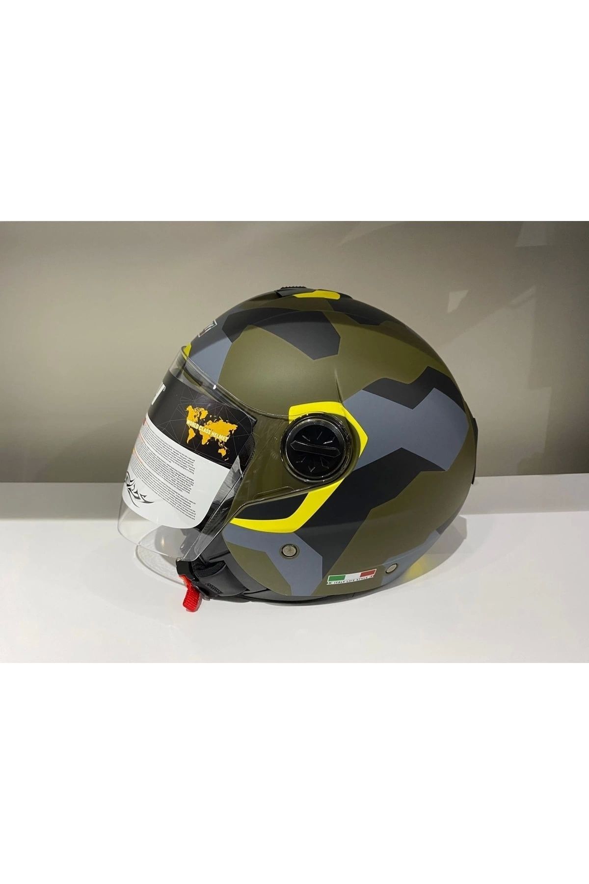Sway Kask Sw-715 Çenesiz Black Army