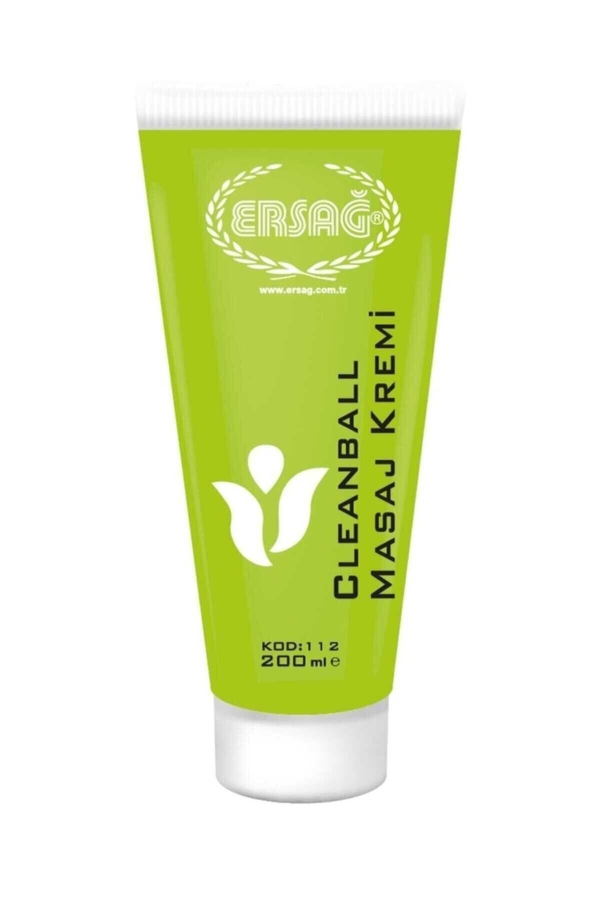 Ersağ Clean Ball Masaj Kremi 200 Ml(LÜTFEN KULLANIM ŞEKLİNİ OKUYUNUZ)resmi Distribütör Ürünü