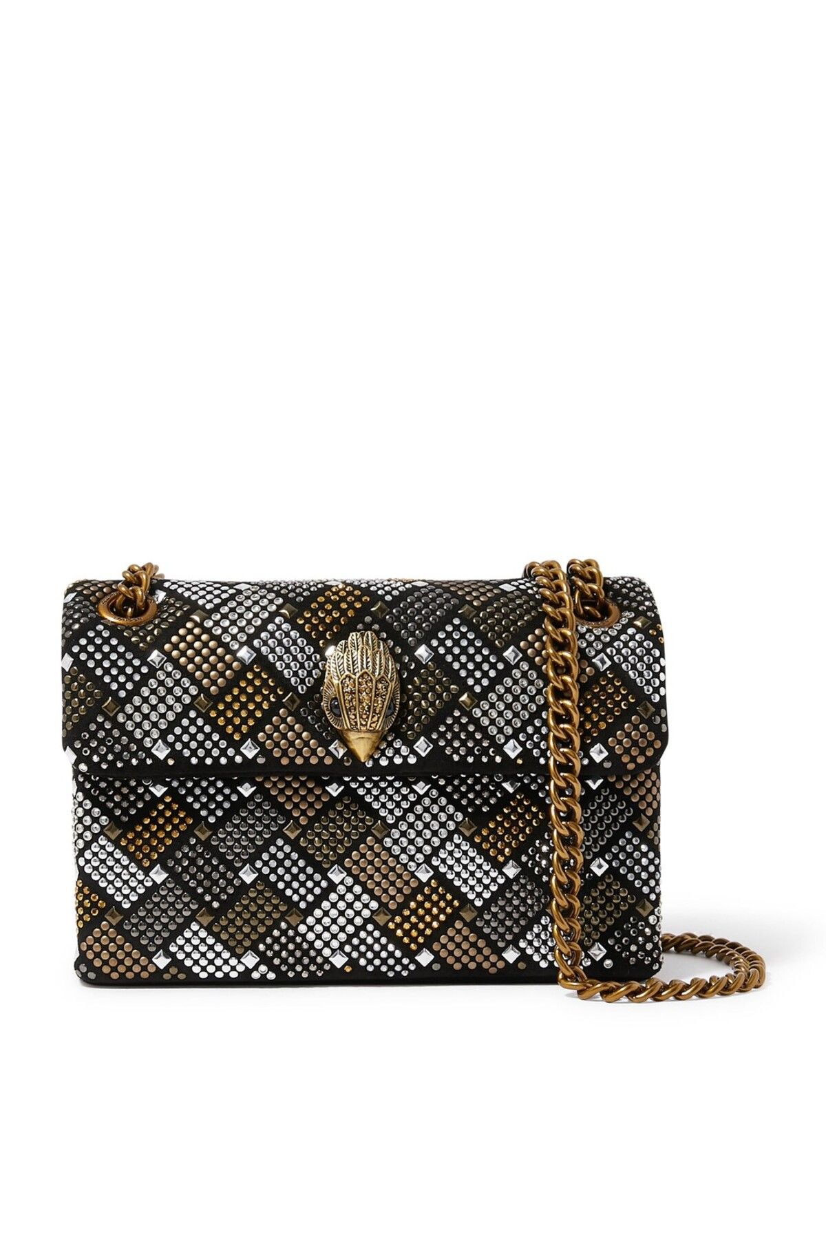 Kurt Geiger Mini Crystal Kensington Çantası, Şık ve Kompakt Omuz Çantası